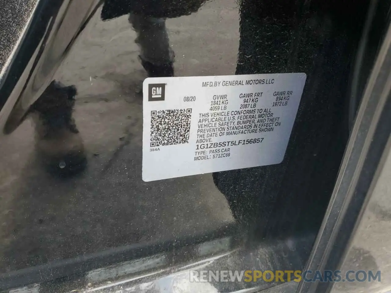 12 Photograph of a damaged car 1G1ZB5ST5LF156857 CHEVROLET MALIBU 2020