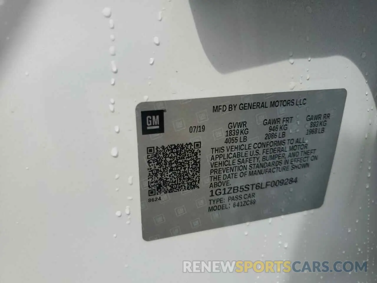12 Photograph of a damaged car 1G1ZB5ST6LF009284 CHEVROLET MALIBU 2020