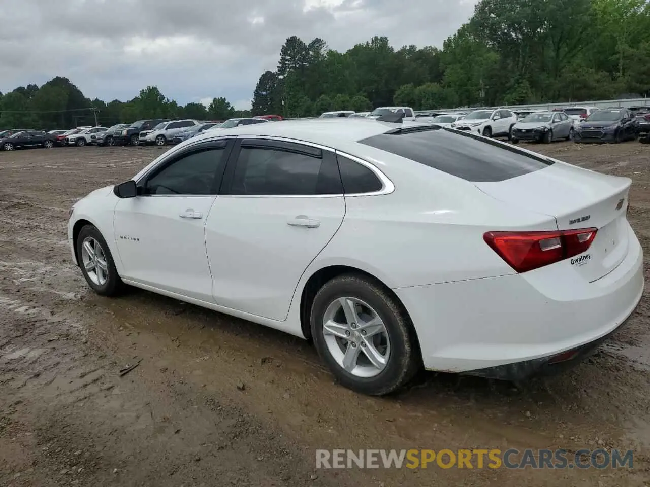2 Photograph of a damaged car 1G1ZB5ST6LF009284 CHEVROLET MALIBU 2020