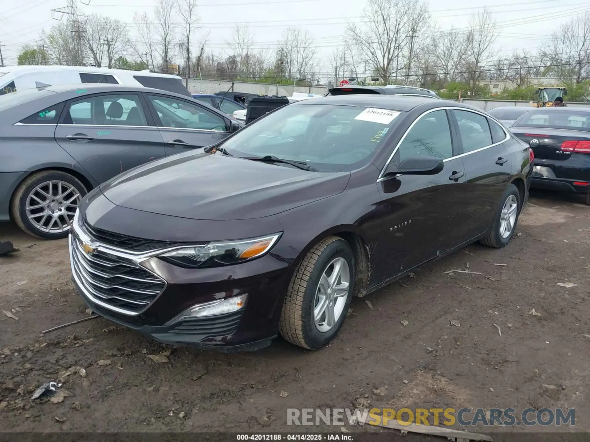 2 Photograph of a damaged car 1G1ZB5ST6LF127402 CHEVROLET MALIBU 2020