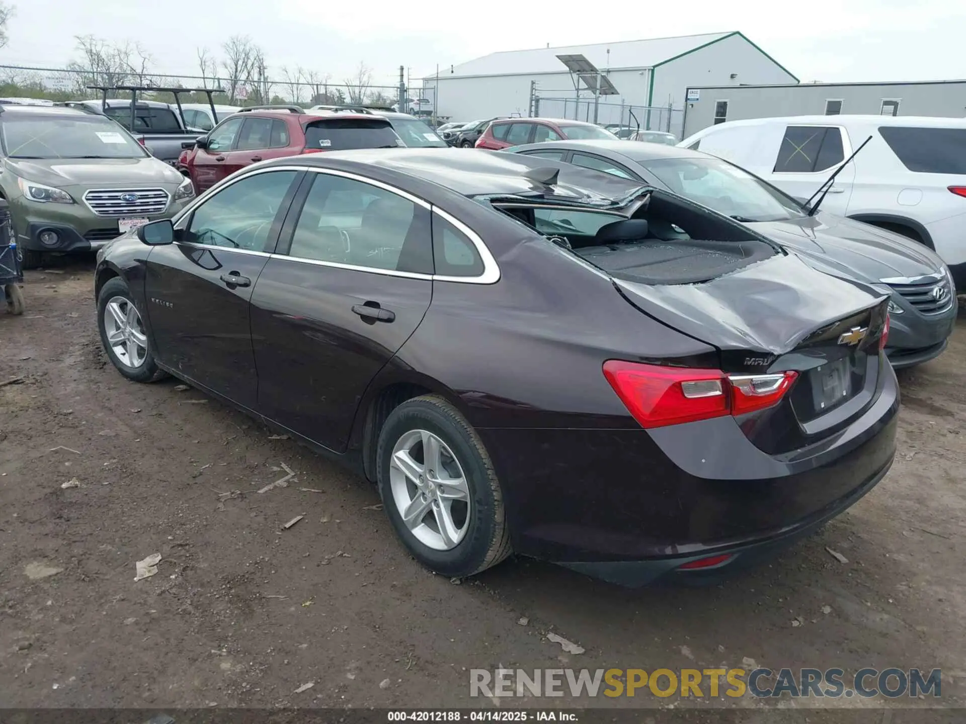 3 Photograph of a damaged car 1G1ZB5ST6LF127402 CHEVROLET MALIBU 2020