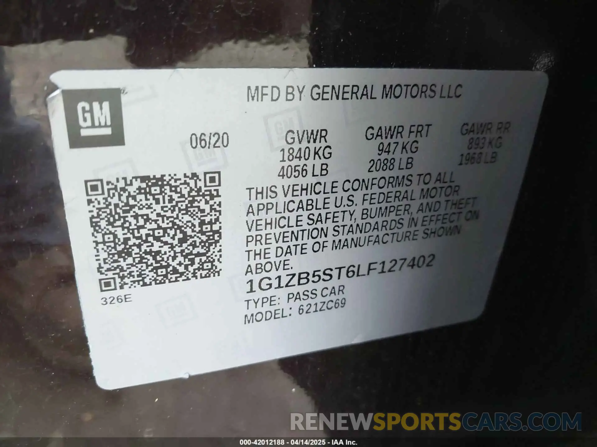 9 Photograph of a damaged car 1G1ZB5ST6LF127402 CHEVROLET MALIBU 2020