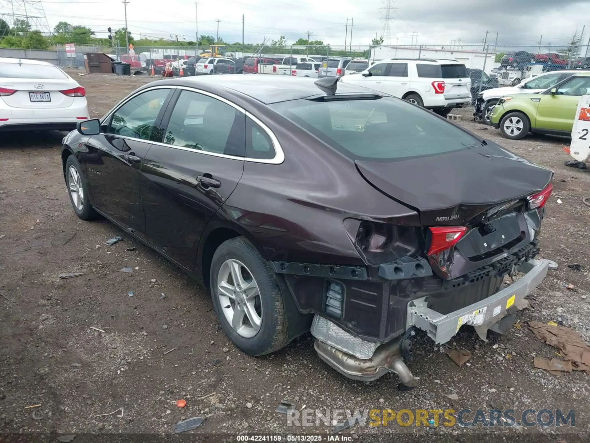 3 Photograph of a damaged car 1G1ZB5ST7LF010556 CHEVROLET MALIBU 2020