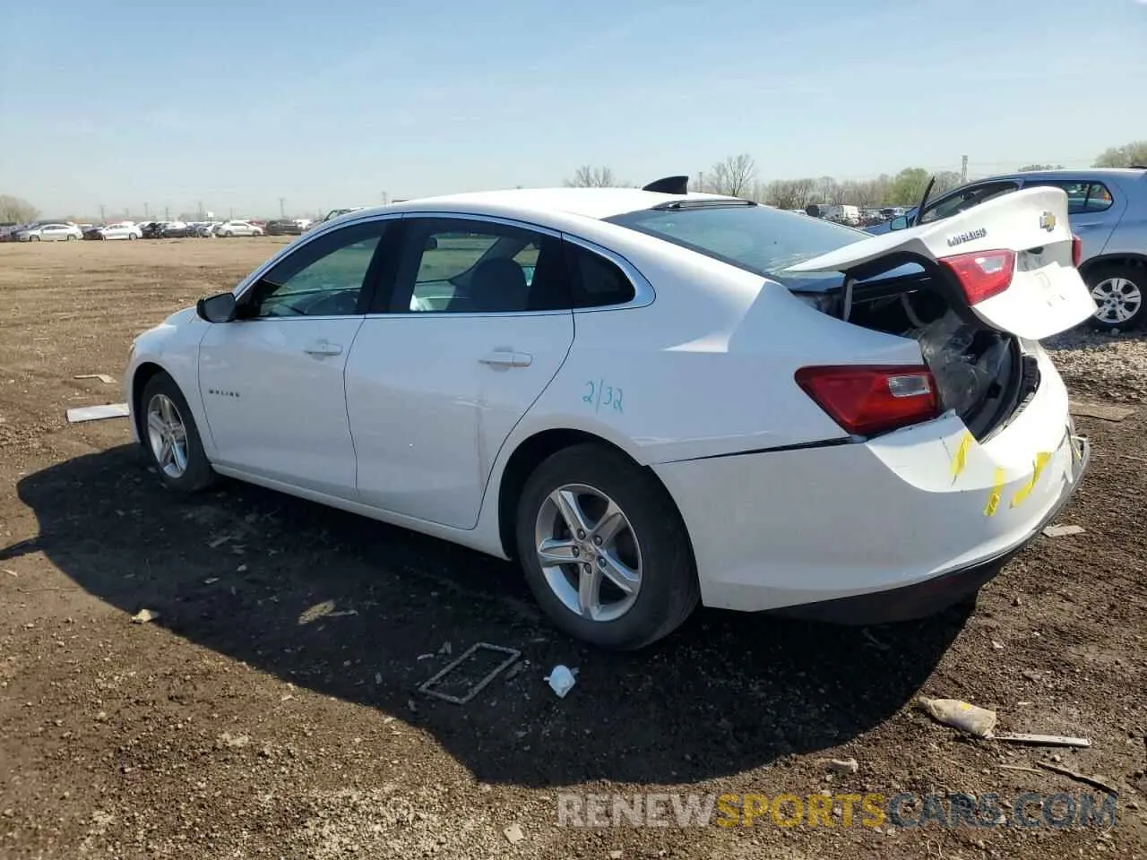 2 Photograph of a damaged car 1G1ZB5ST7LF120362 CHEVROLET MALIBU 2020