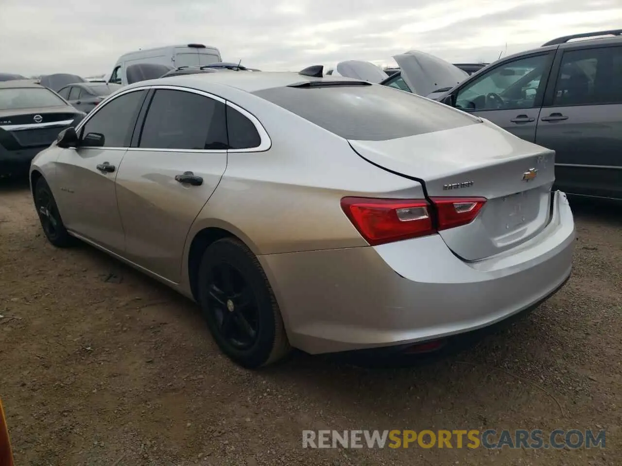 2 Photograph of a damaged car 1G1ZB5ST7LF120524 CHEVROLET MALIBU 2020