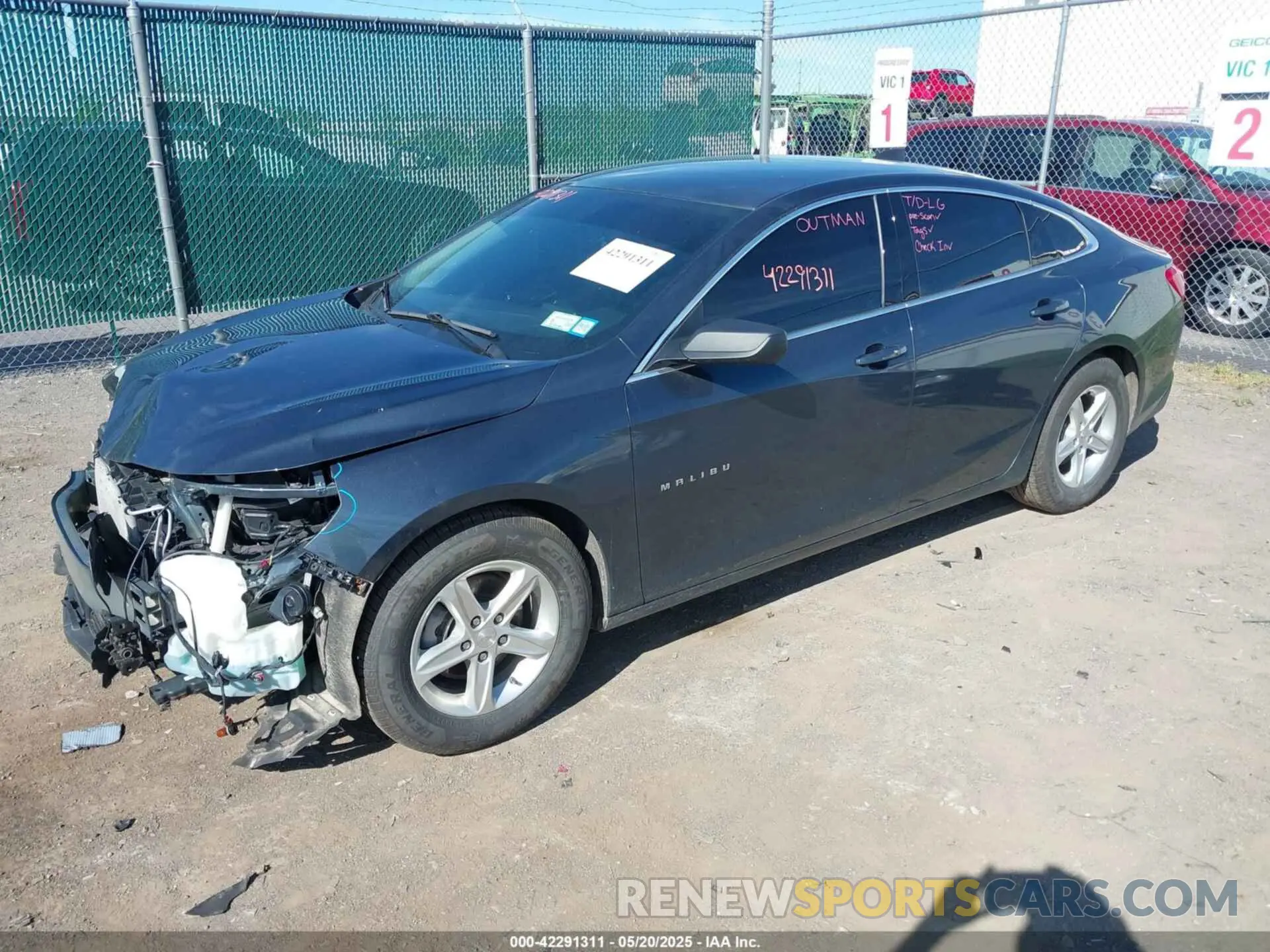 2 Photograph of a damaged car 1G1ZB5ST7LF149151 CHEVROLET MALIBU 2020