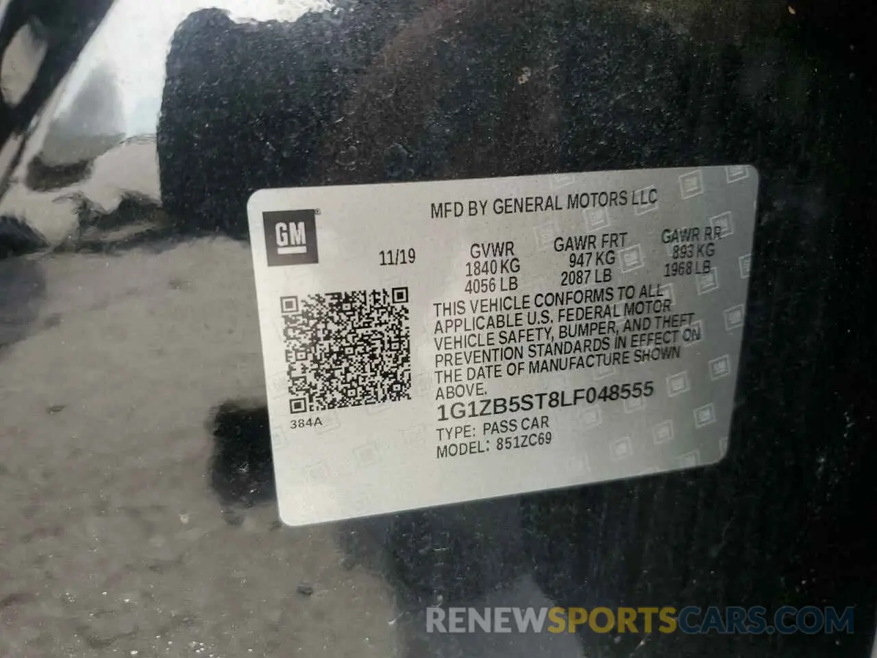 12 Photograph of a damaged car 1G1ZB5ST8LF048555 CHEVROLET MALIBU 2020