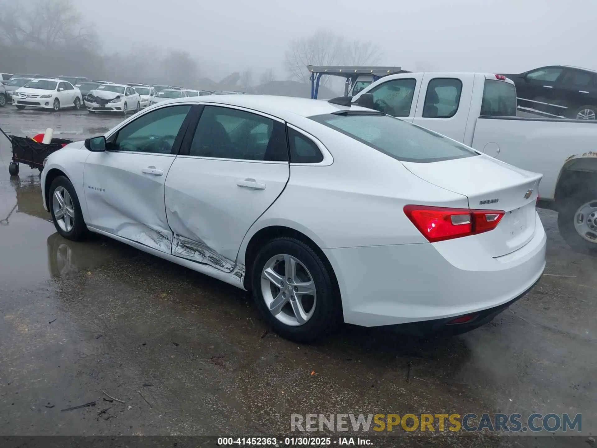 3 Photograph of a damaged car 1G1ZB5ST8LF087503 CHEVROLET MALIBU 2020