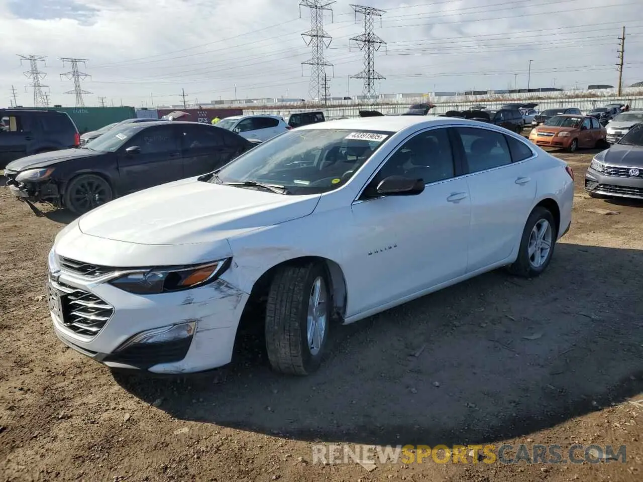 1 Photograph of a damaged car 1G1ZB5ST8LF151877 CHEVROLET MALIBU 2020