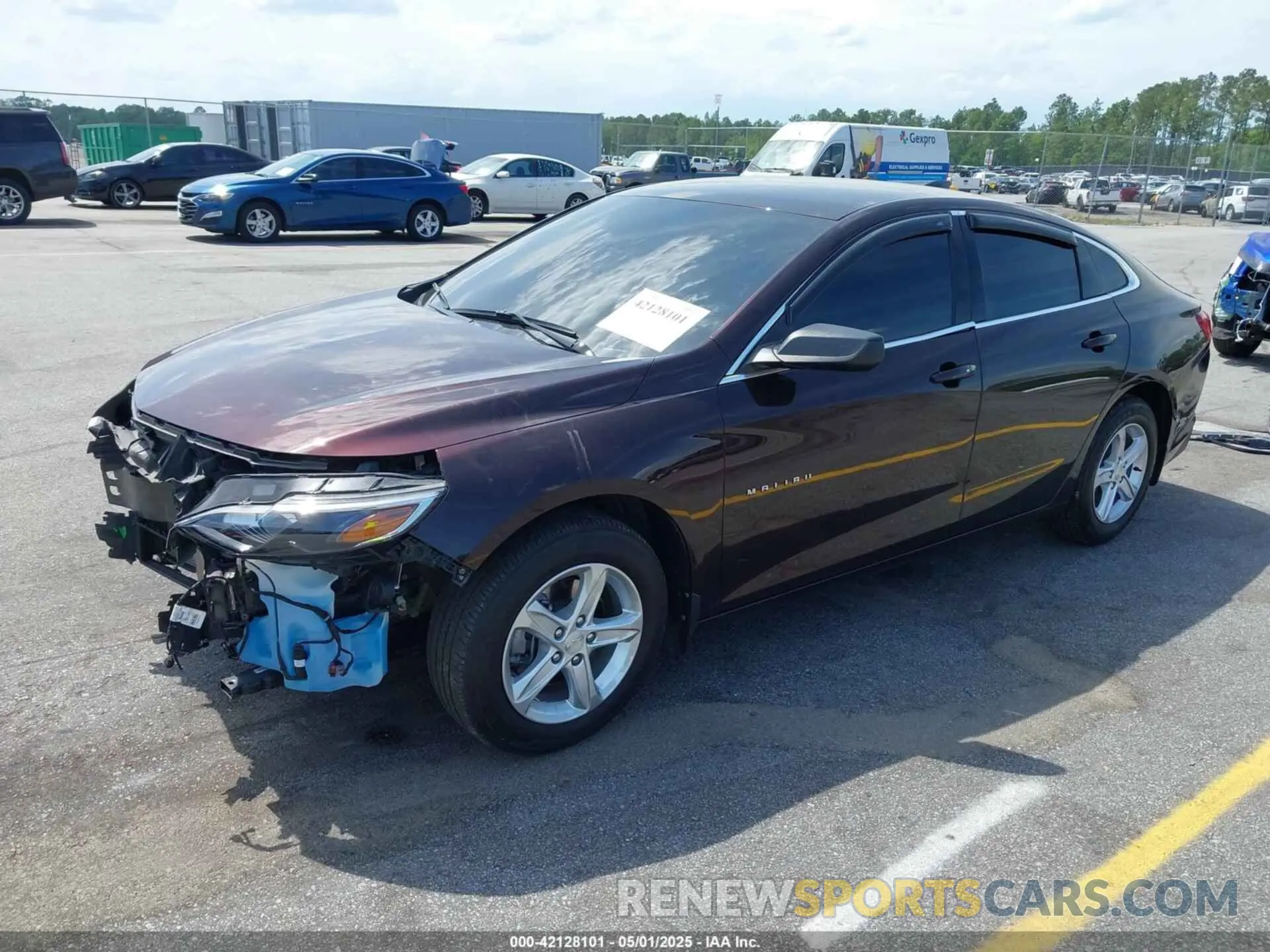 2 Photograph of a damaged car 1G1ZB5ST9LF141374 CHEVROLET MALIBU 2020