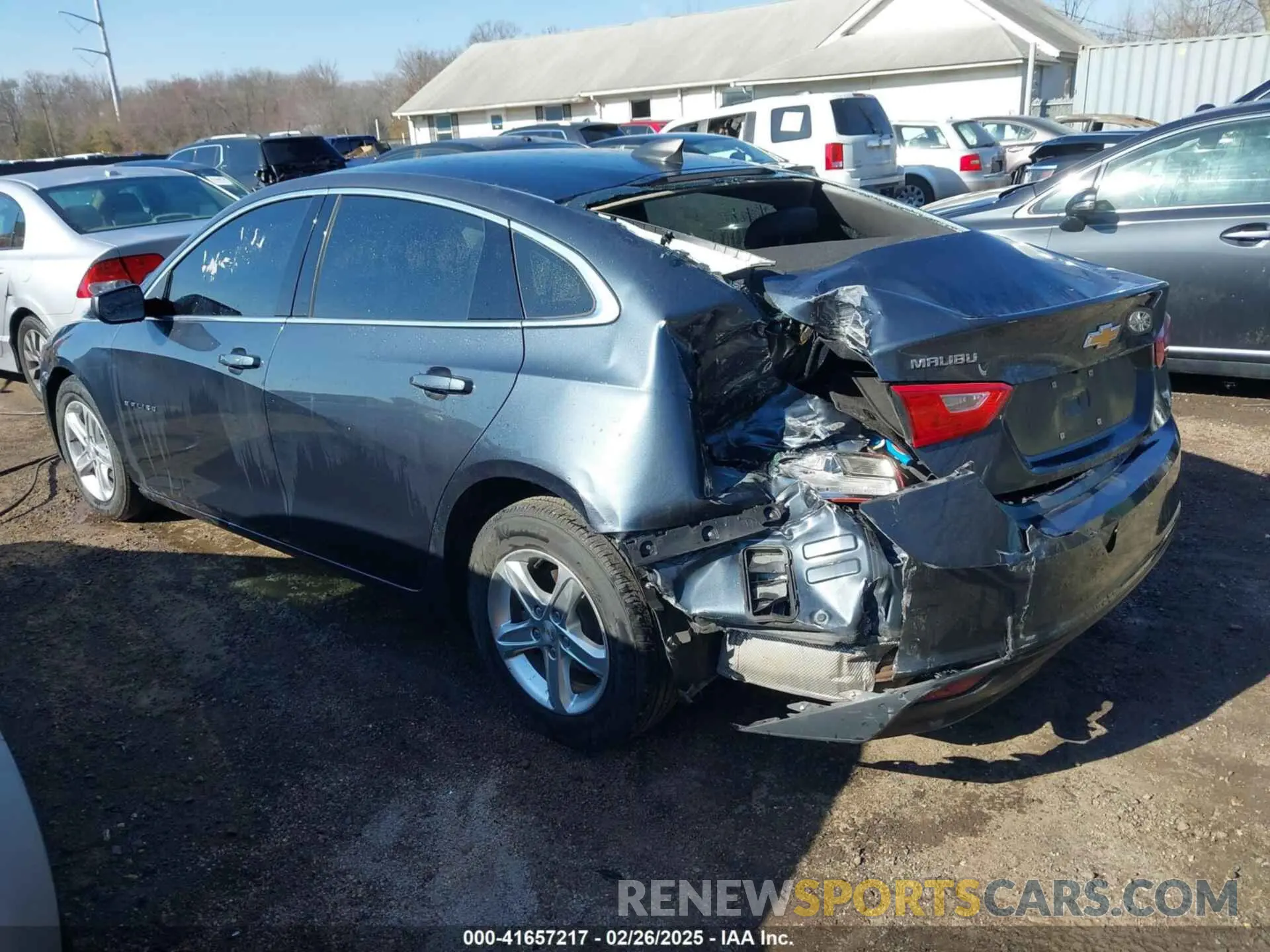 3 Photograph of a damaged car 1G1ZB5ST9LF153413 CHEVROLET MALIBU 2020