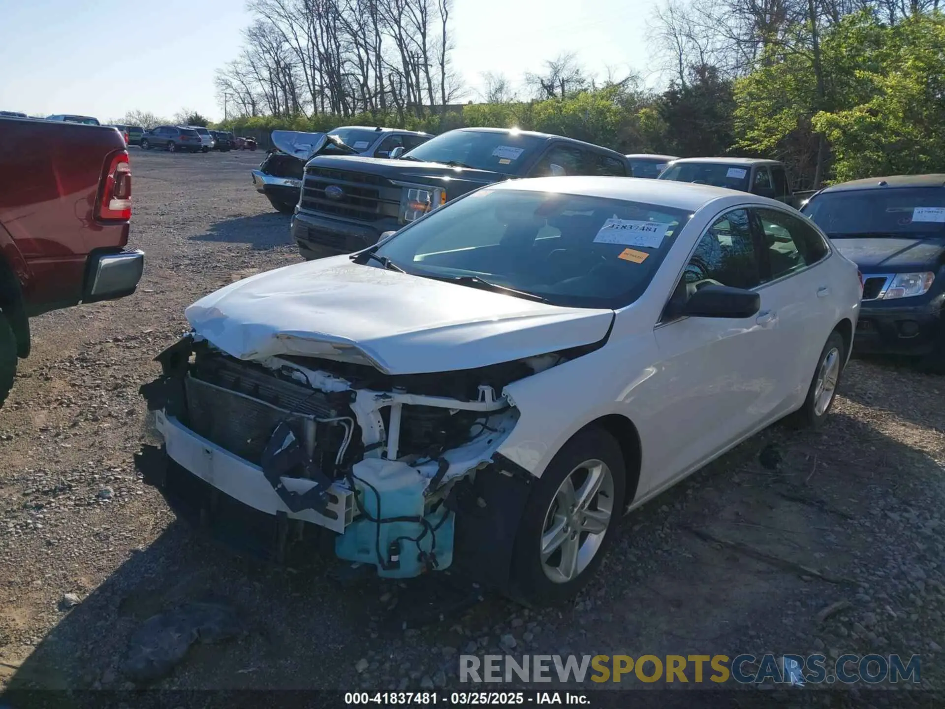 2 Photograph of a damaged car 1G1ZB5STXLF136748 CHEVROLET MALIBU 2020
