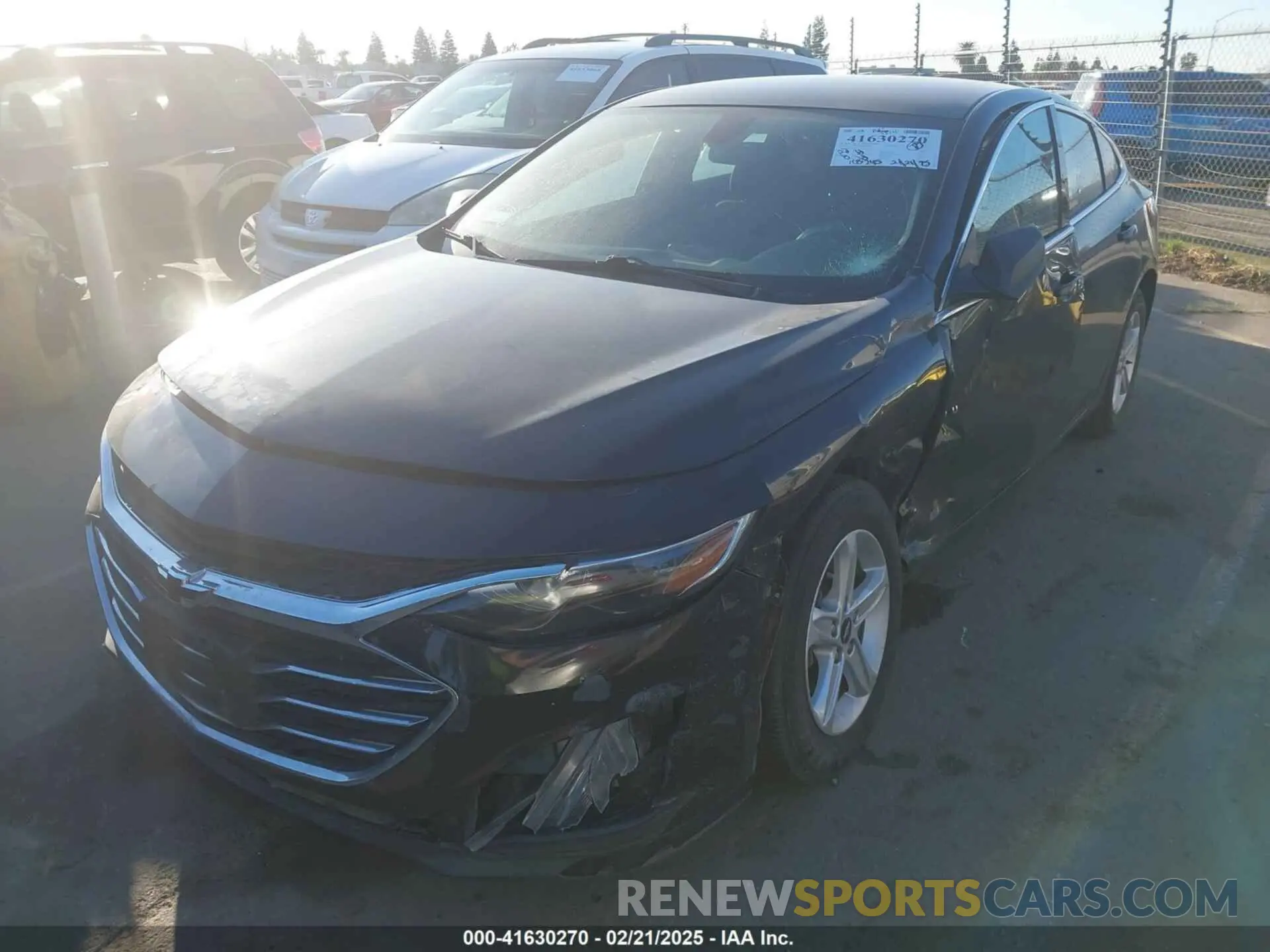 2 Photograph of a damaged car 1G1ZB5STXLF151816 CHEVROLET MALIBU 2020