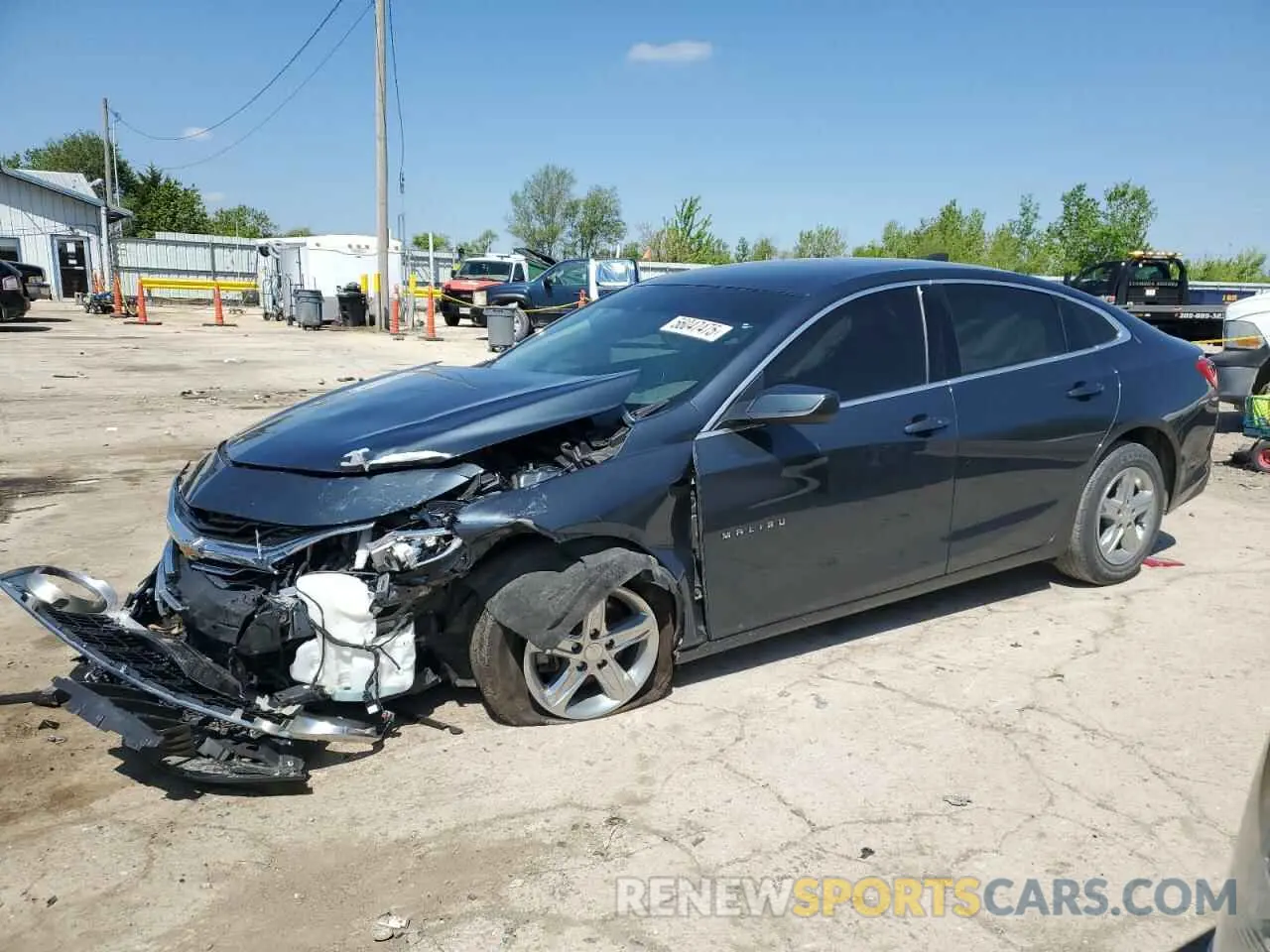 1 Photograph of a damaged car 1G1ZC5ST0LF021797 CHEVROLET MALIBU 2020