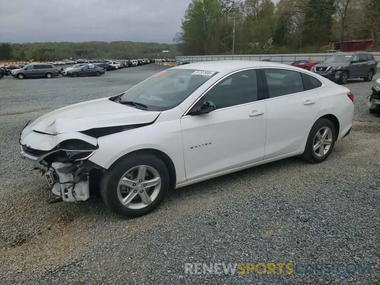 1 Photograph of a damaged car 1G1ZC5ST1LF154617 CHEVROLET MALIBU 2020