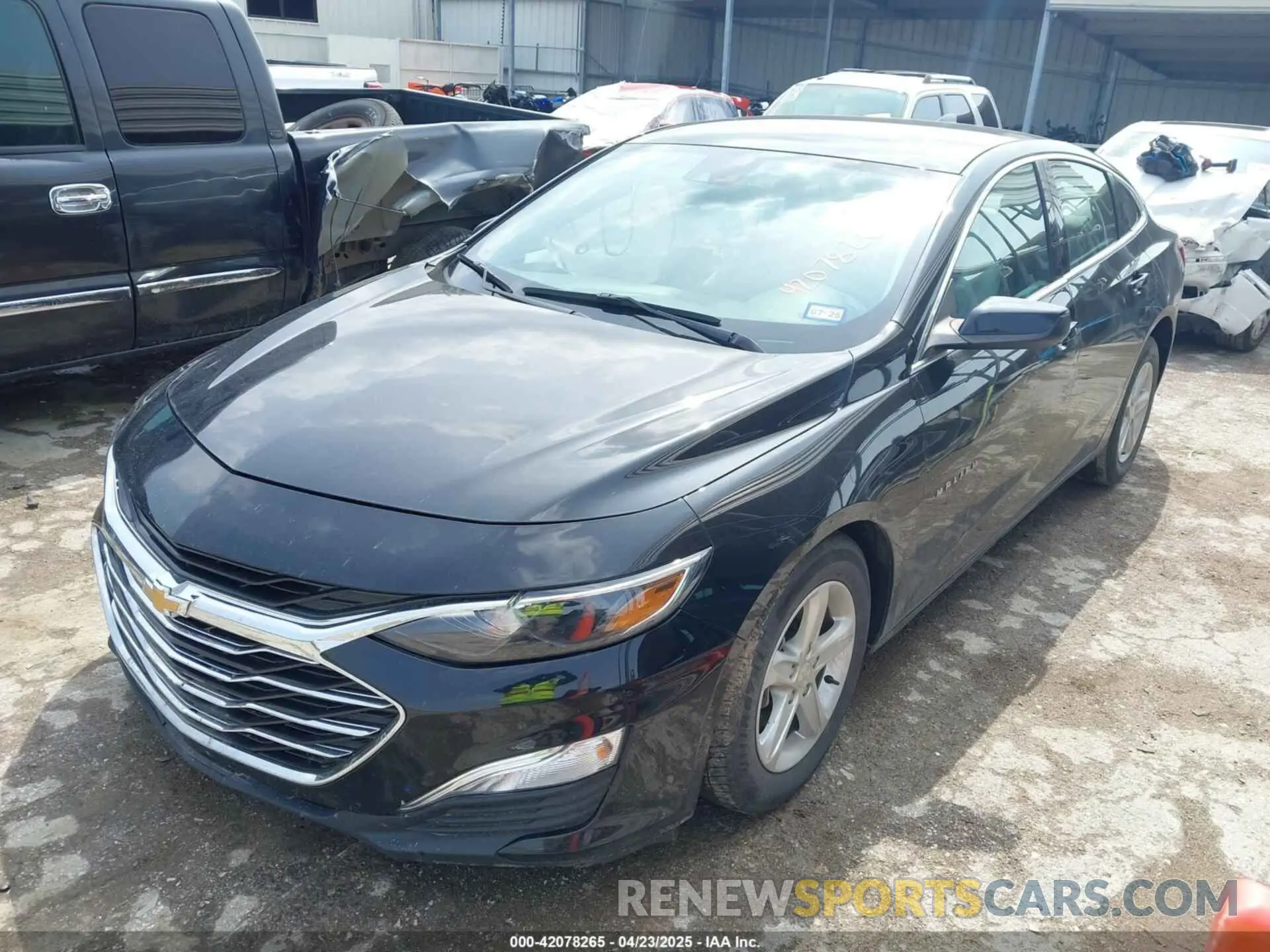 2 Photograph of a damaged car 1G1ZC5ST2LF130634 CHEVROLET MALIBU 2020