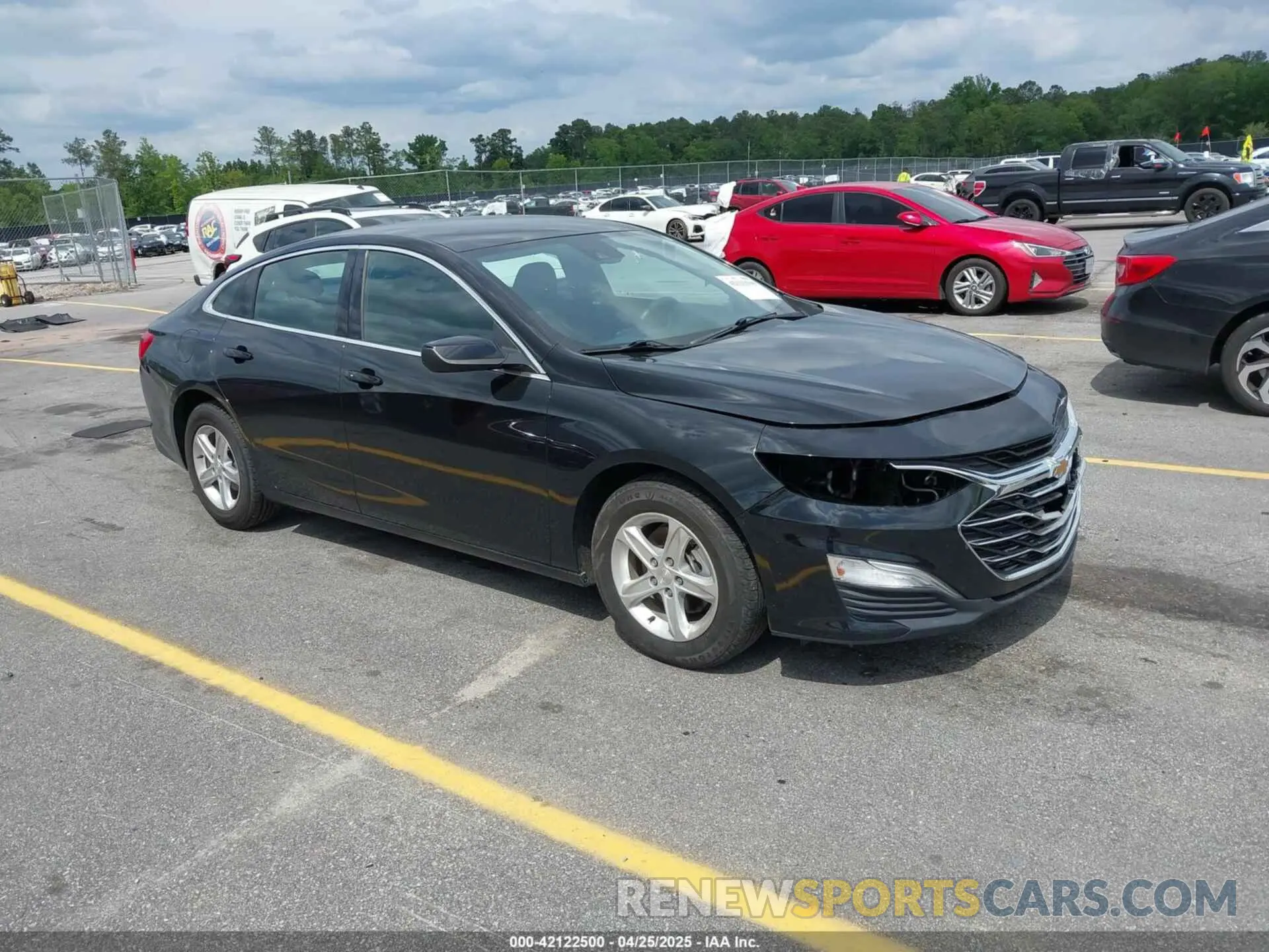1 Photograph of a damaged car 1G1ZC5ST2LF141746 CHEVROLET MALIBU 2020