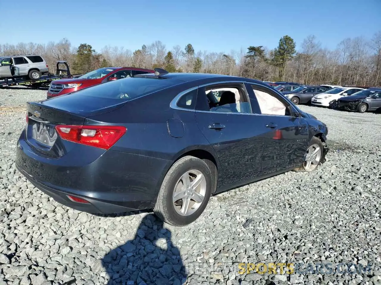 3 Photograph of a damaged car 1G1ZC5ST3LF106598 CHEVROLET MALIBU 2020
