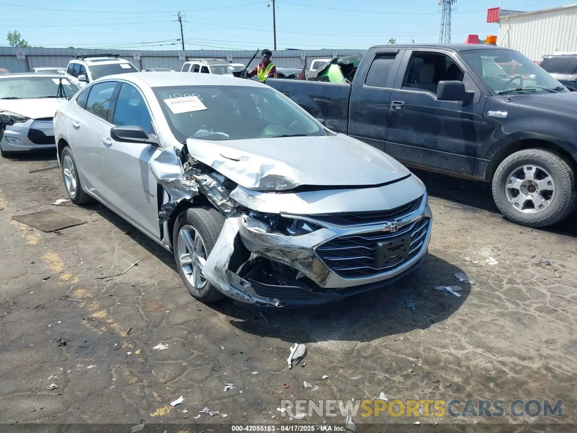 1 Photograph of a damaged car 1G1ZC5ST3LF141898 CHEVROLET MALIBU 2020