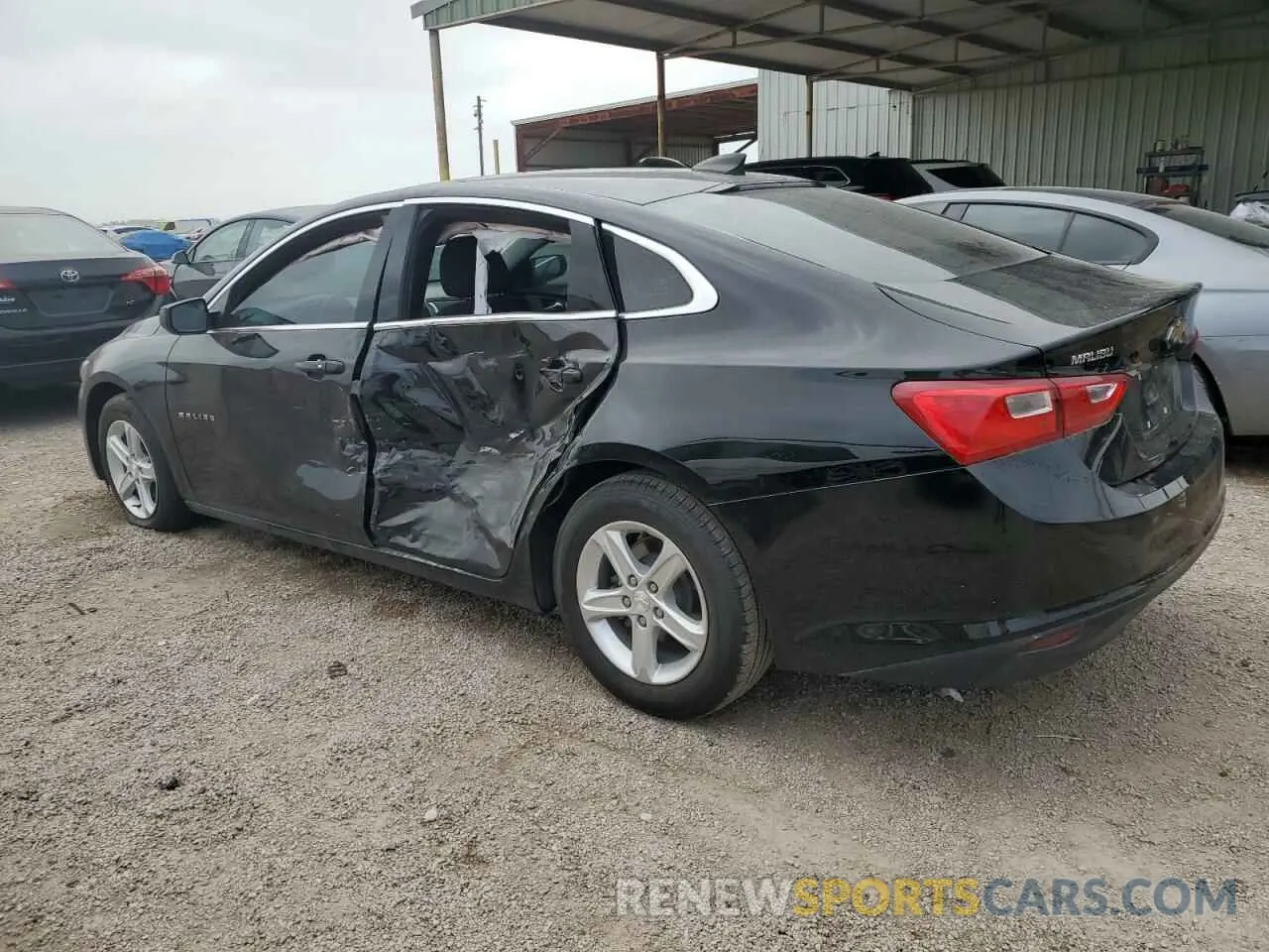 2 Photograph of a damaged car 1G1ZC5ST3LF144607 CHEVROLET MALIBU 2020