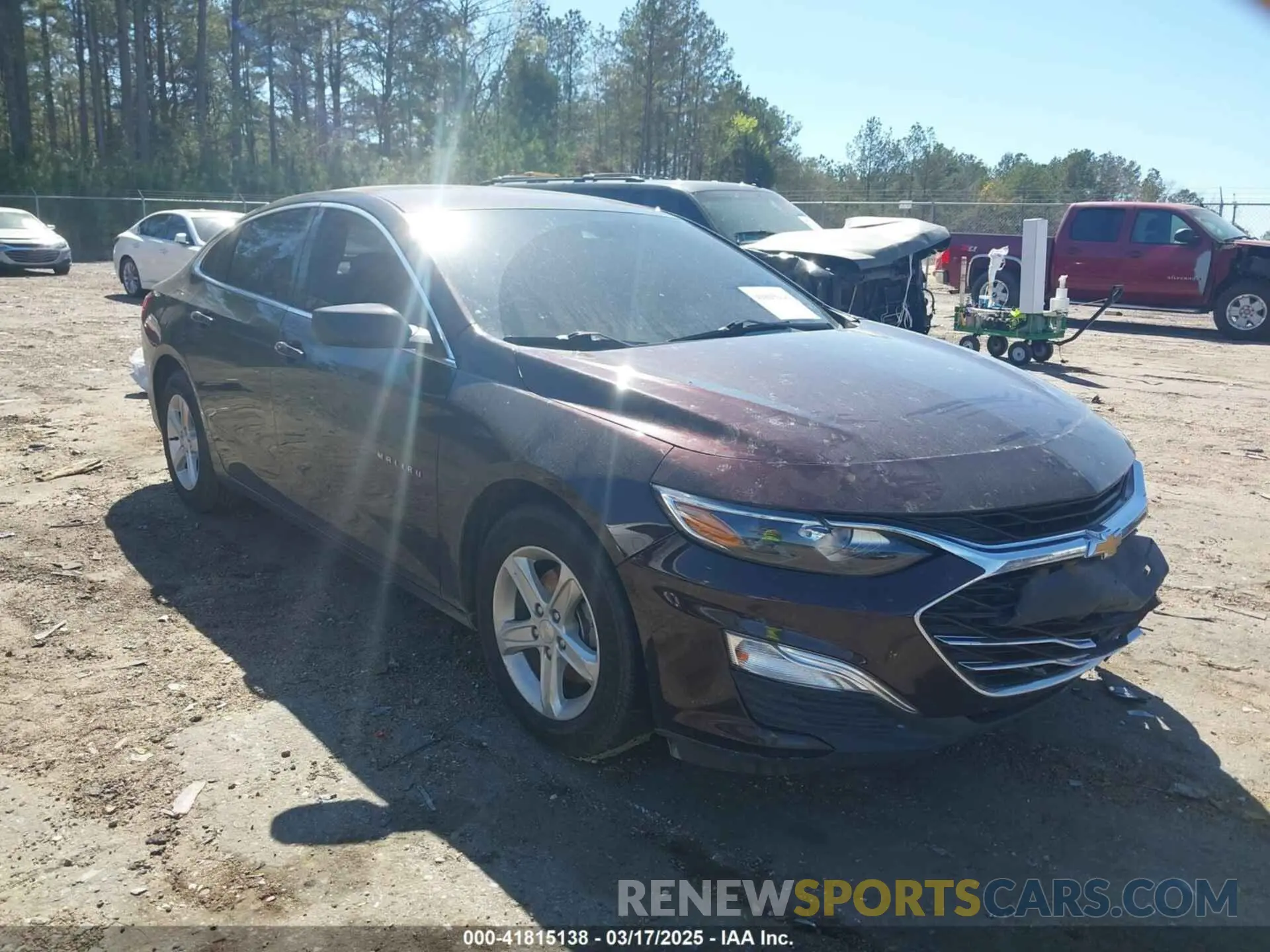 1 Photograph of a damaged car 1G1ZC5ST6LF107793 CHEVROLET MALIBU 2020