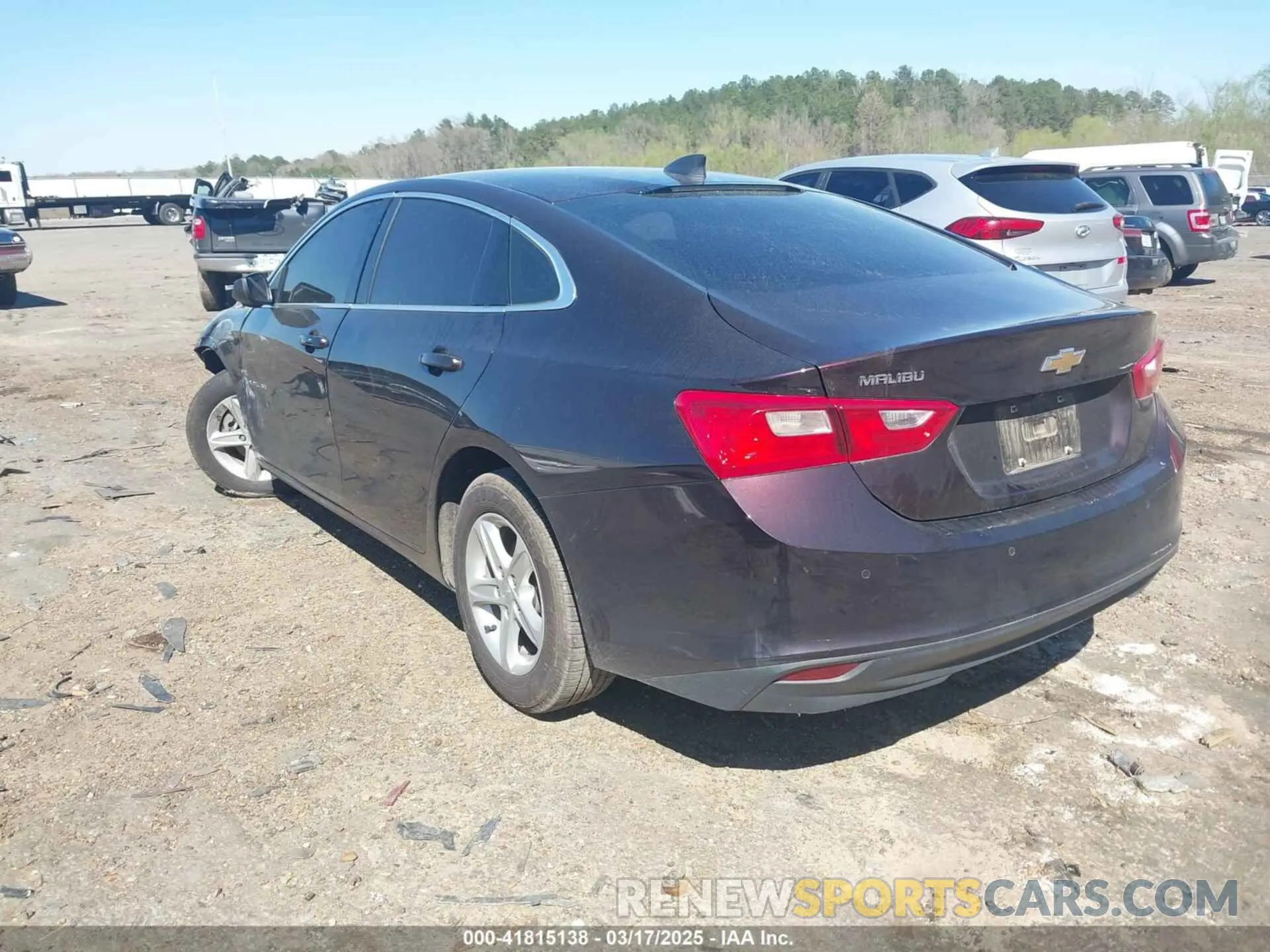 3 Photograph of a damaged car 1G1ZC5ST6LF107793 CHEVROLET MALIBU 2020