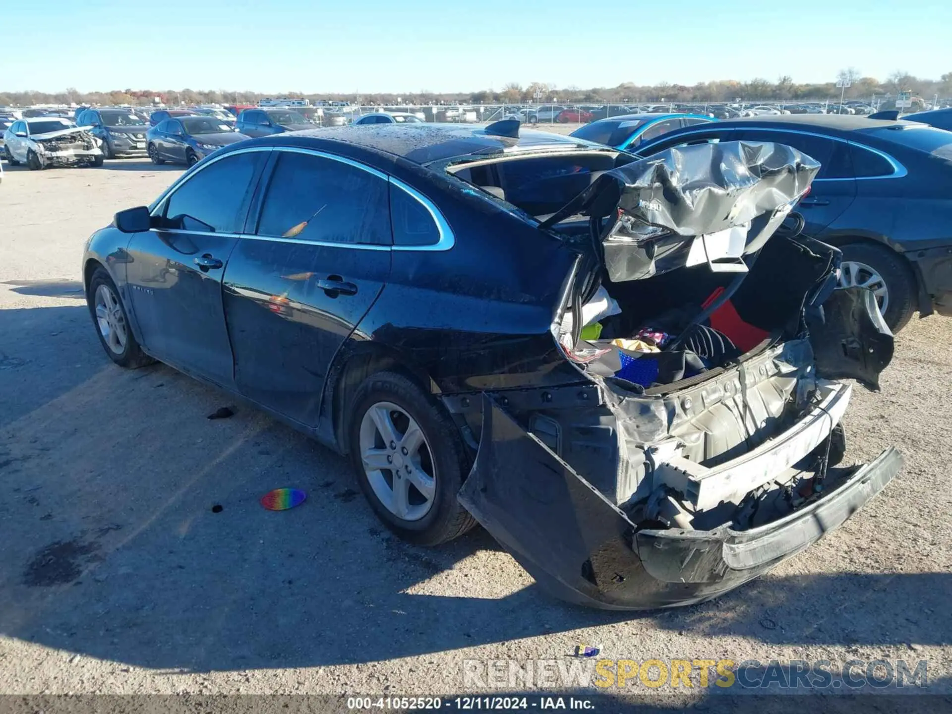 3 Photograph of a damaged car 1G1ZC5ST6LF111486 CHEVROLET MALIBU 2020