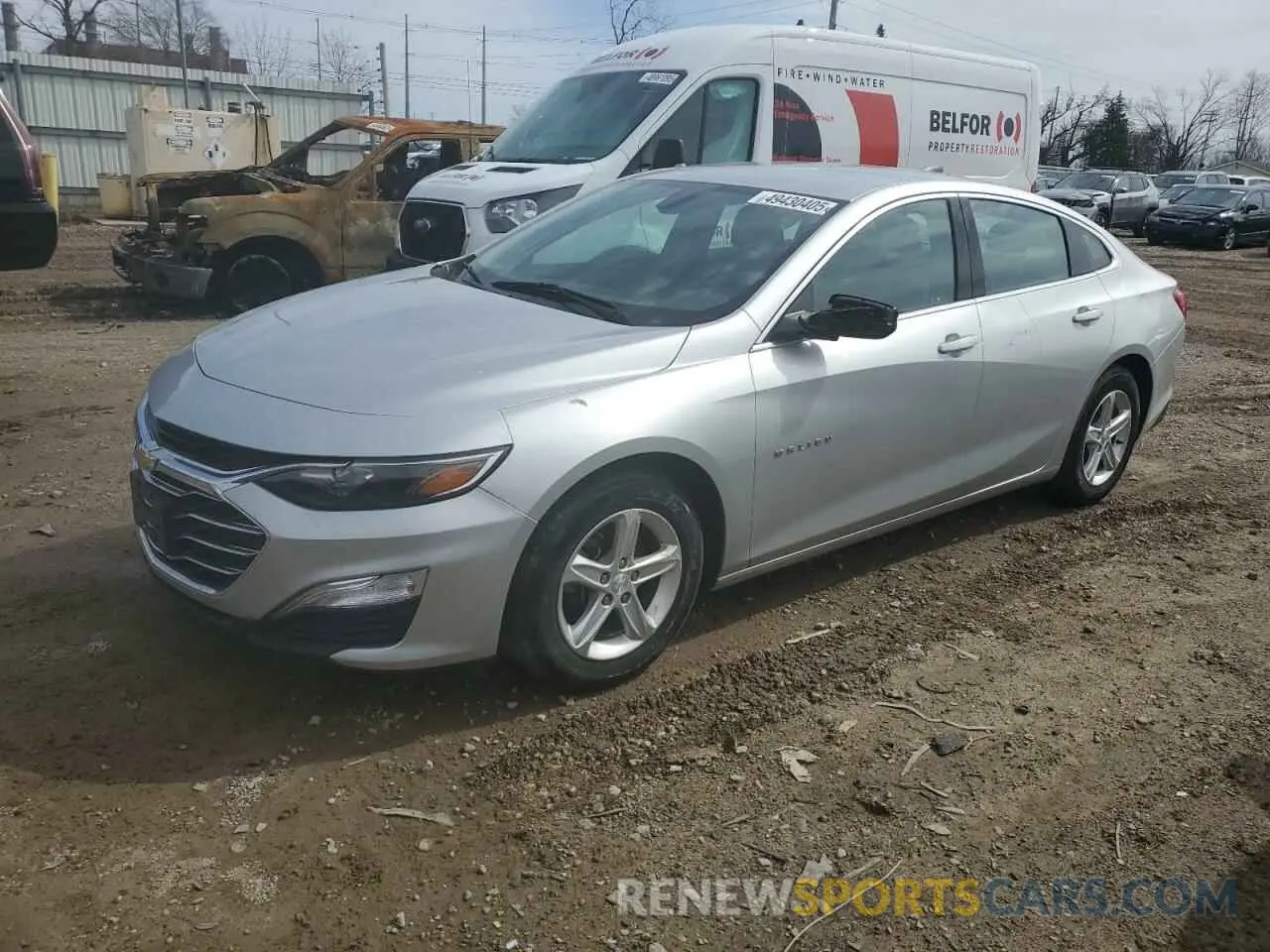 1 Photograph of a damaged car 1G1ZC5ST6LF141880 CHEVROLET MALIBU 2020