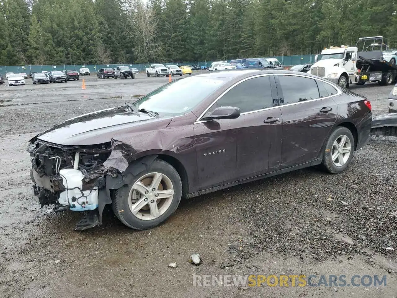 1 Photograph of a damaged car 1G1ZC5ST7LF107995 CHEVROLET MALIBU 2020