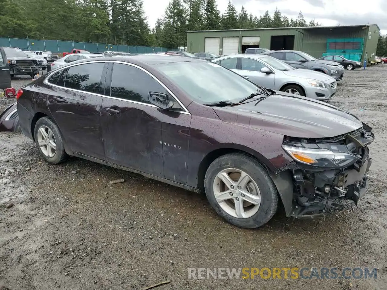 4 Photograph of a damaged car 1G1ZC5ST7LF107995 CHEVROLET MALIBU 2020