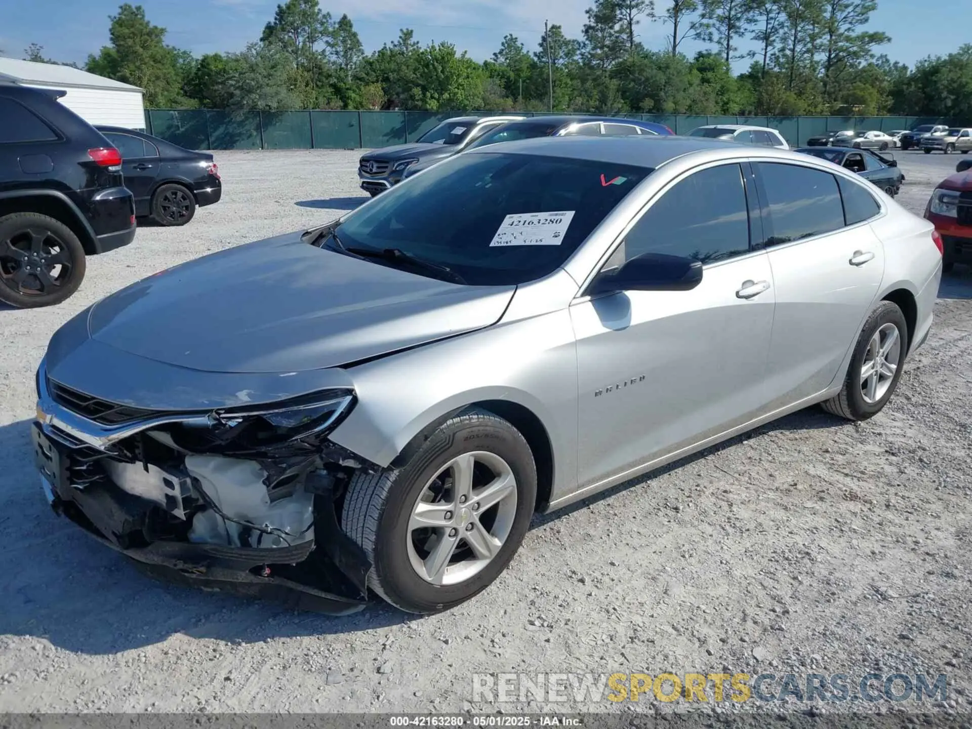 2 Photograph of a damaged car 1G1ZC5ST7LF143704 CHEVROLET MALIBU 2020