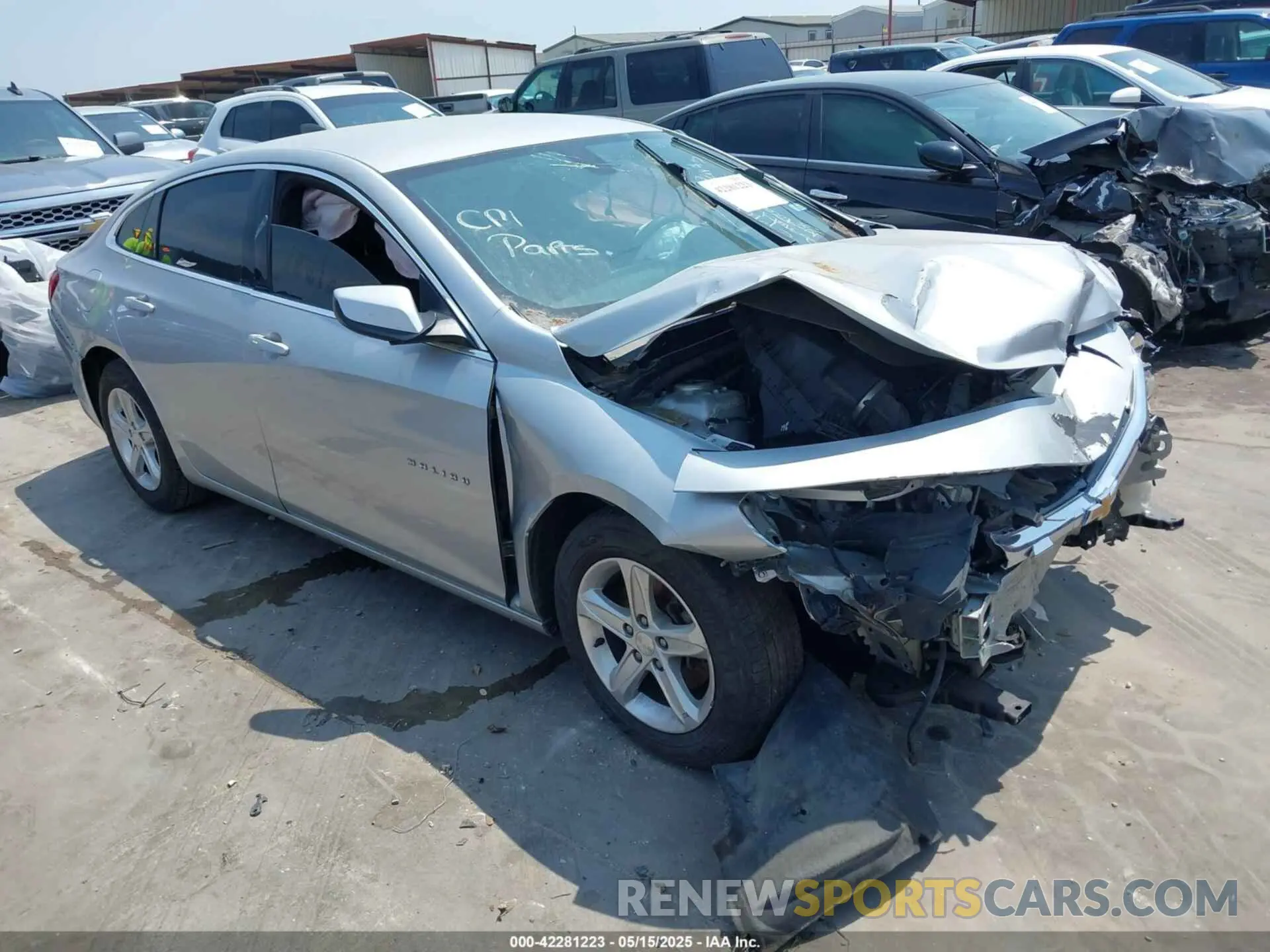 1 Photograph of a damaged car 1G1ZC5ST8LF075011 CHEVROLET MALIBU 2020