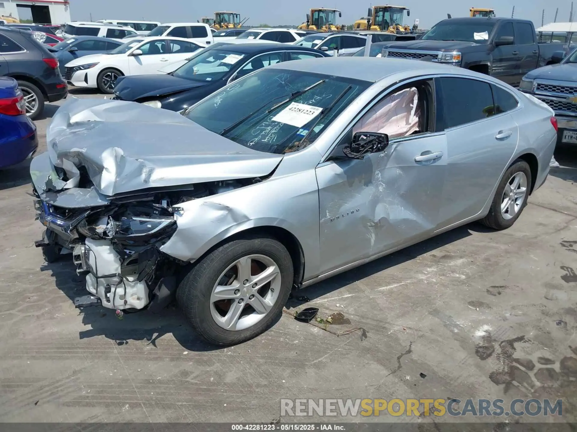 2 Photograph of a damaged car 1G1ZC5ST8LF075011 CHEVROLET MALIBU 2020