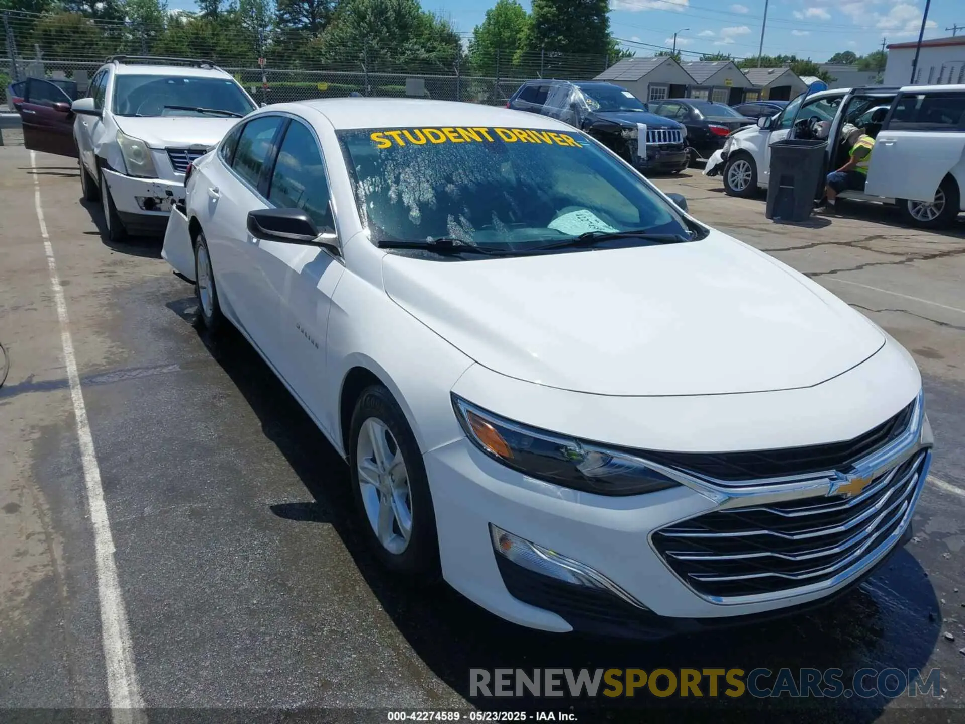 1 Photograph of a damaged car 1G1ZC5ST8LF077793 CHEVROLET MALIBU 2020