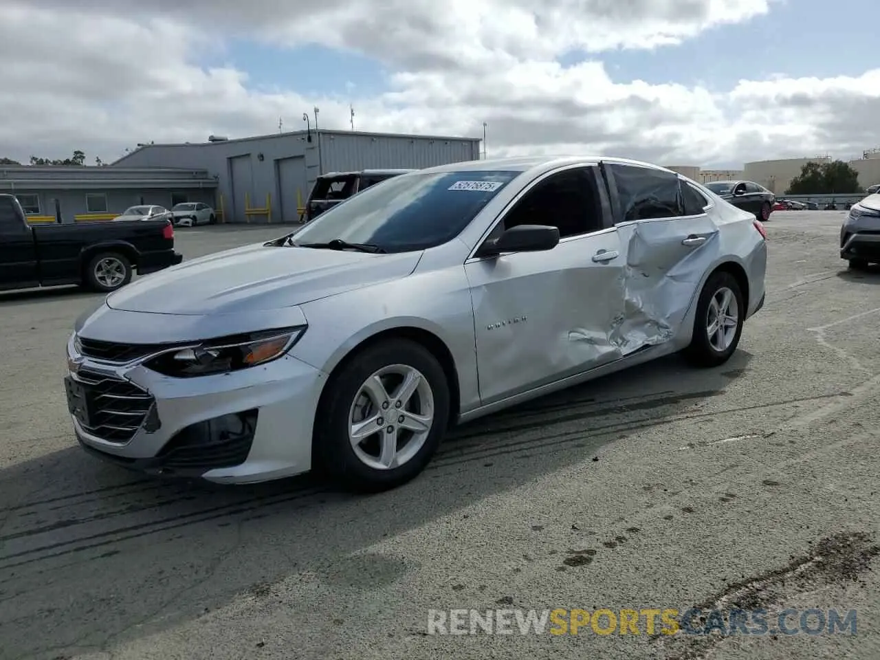 1 Photograph of a damaged car 1G1ZC5ST8LF078068 CHEVROLET MALIBU 2020