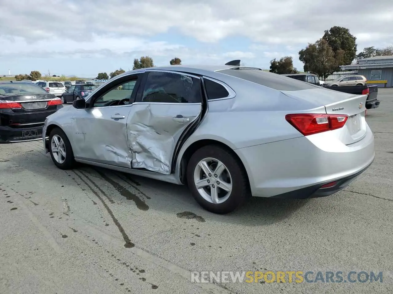 2 Photograph of a damaged car 1G1ZC5ST8LF078068 CHEVROLET MALIBU 2020