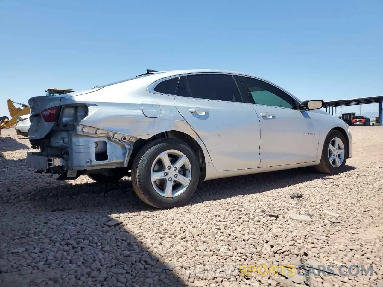 3 Photograph of a damaged car 1G1ZC5ST9LF027761 CHEVROLET MALIBU 2020