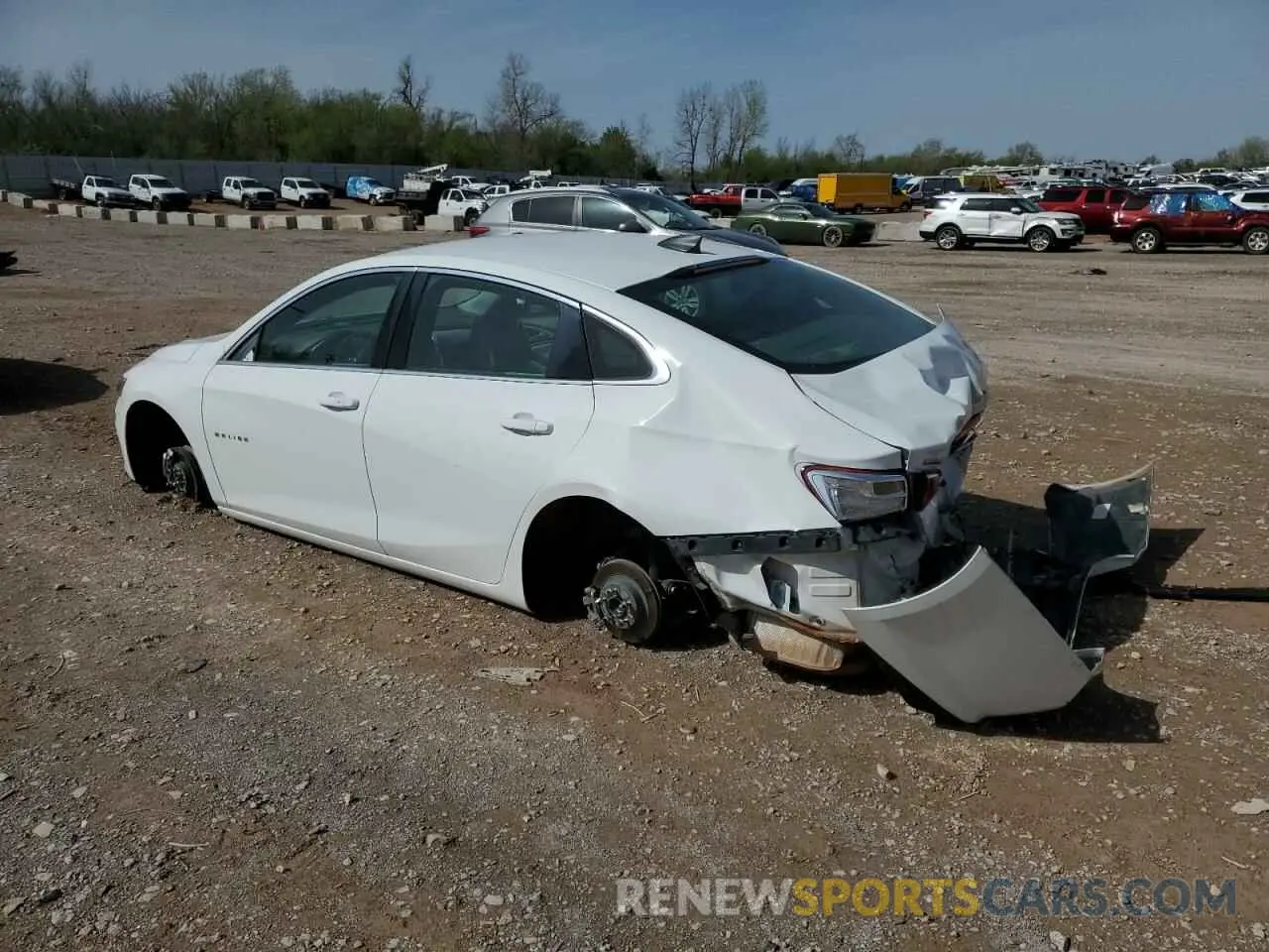 2 Photograph of a damaged car 1G1ZC5ST9LF136091 CHEVROLET MALIBU 2020