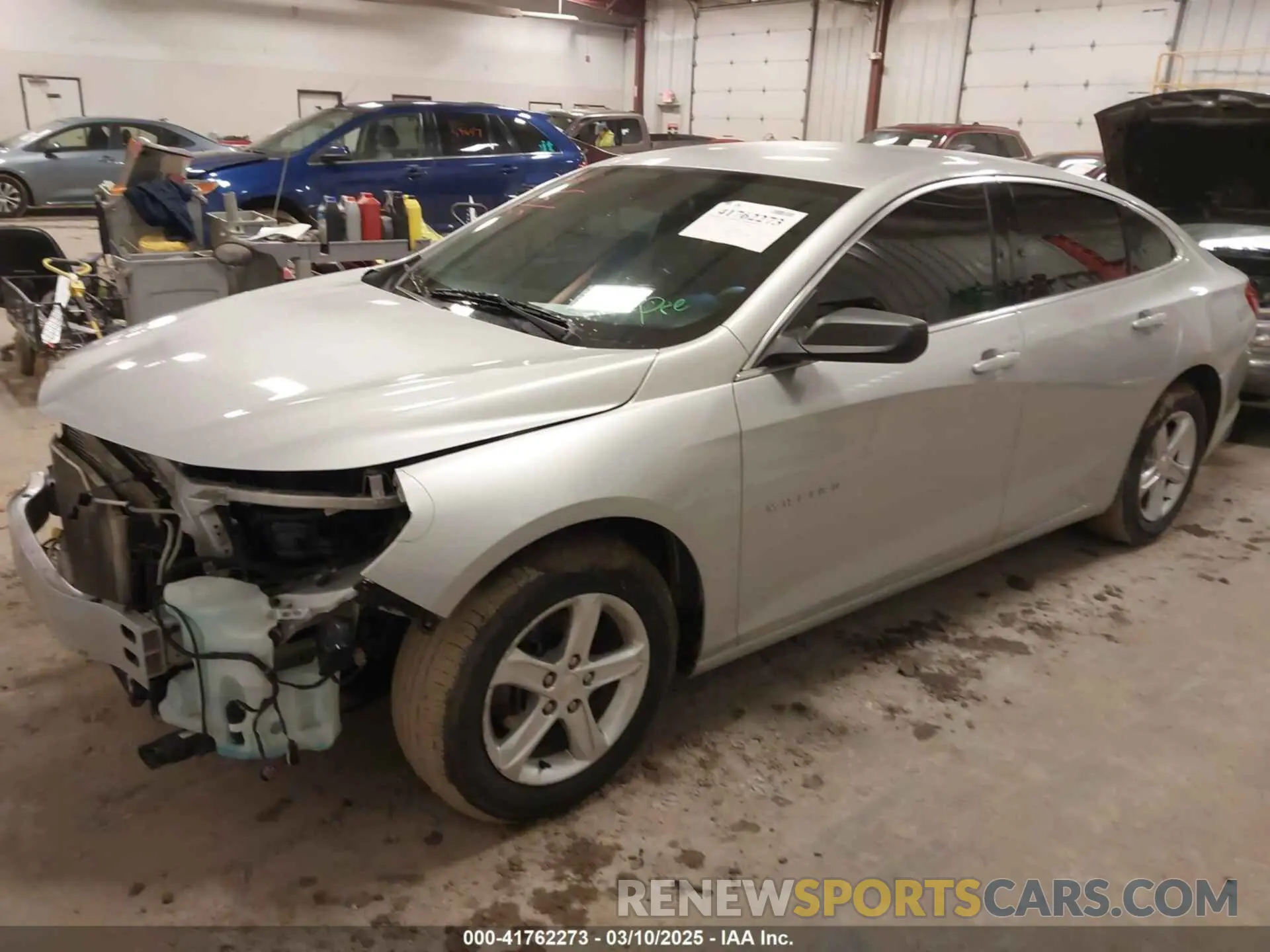 2 Photograph of a damaged car 1G1ZC5STXLF027297 CHEVROLET MALIBU 2020