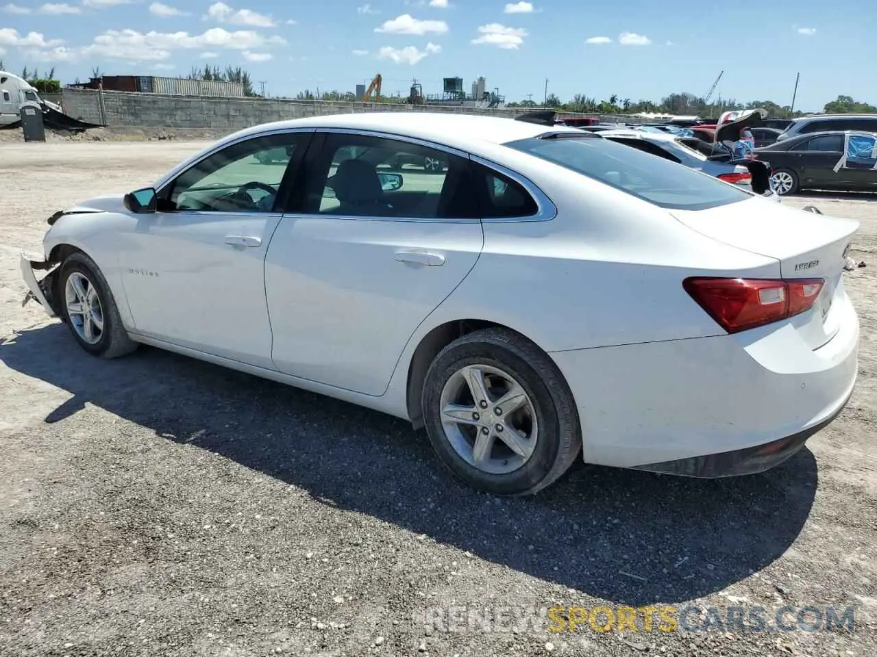 2 Photograph of a damaged car 1G1ZC5STXLF109742 CHEVROLET MALIBU 2020