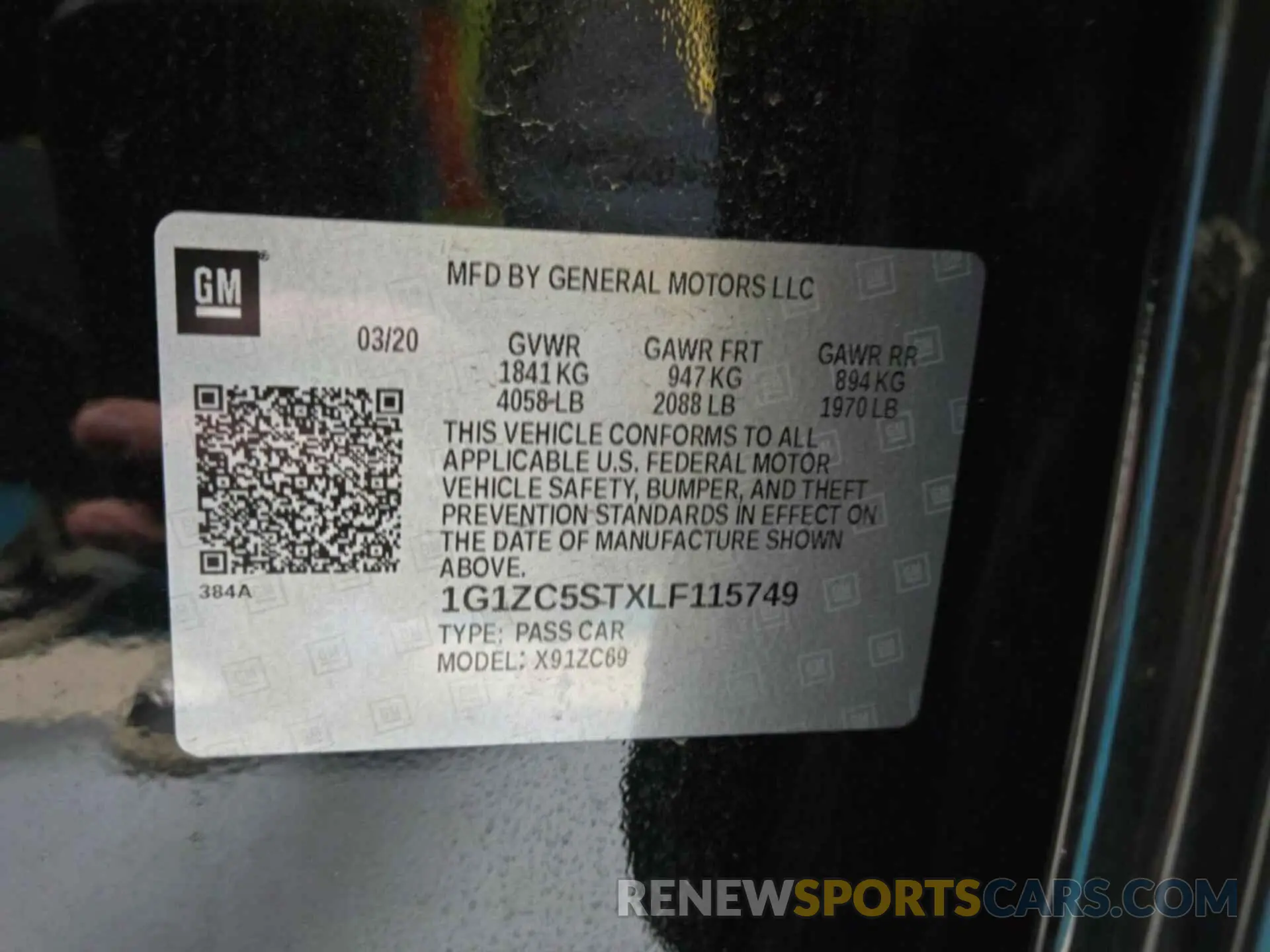 31 Photograph of a damaged car 1G1ZC5STXLF115749 CHEVROLET MALIBU 2020
