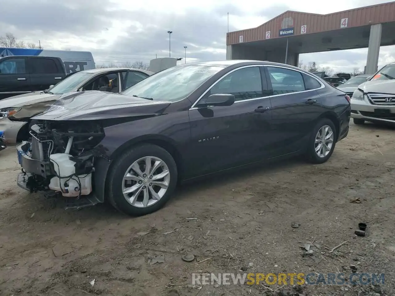 1 Photograph of a damaged car 1G1ZD5ST0LF001675 CHEVROLET MALIBU 2020