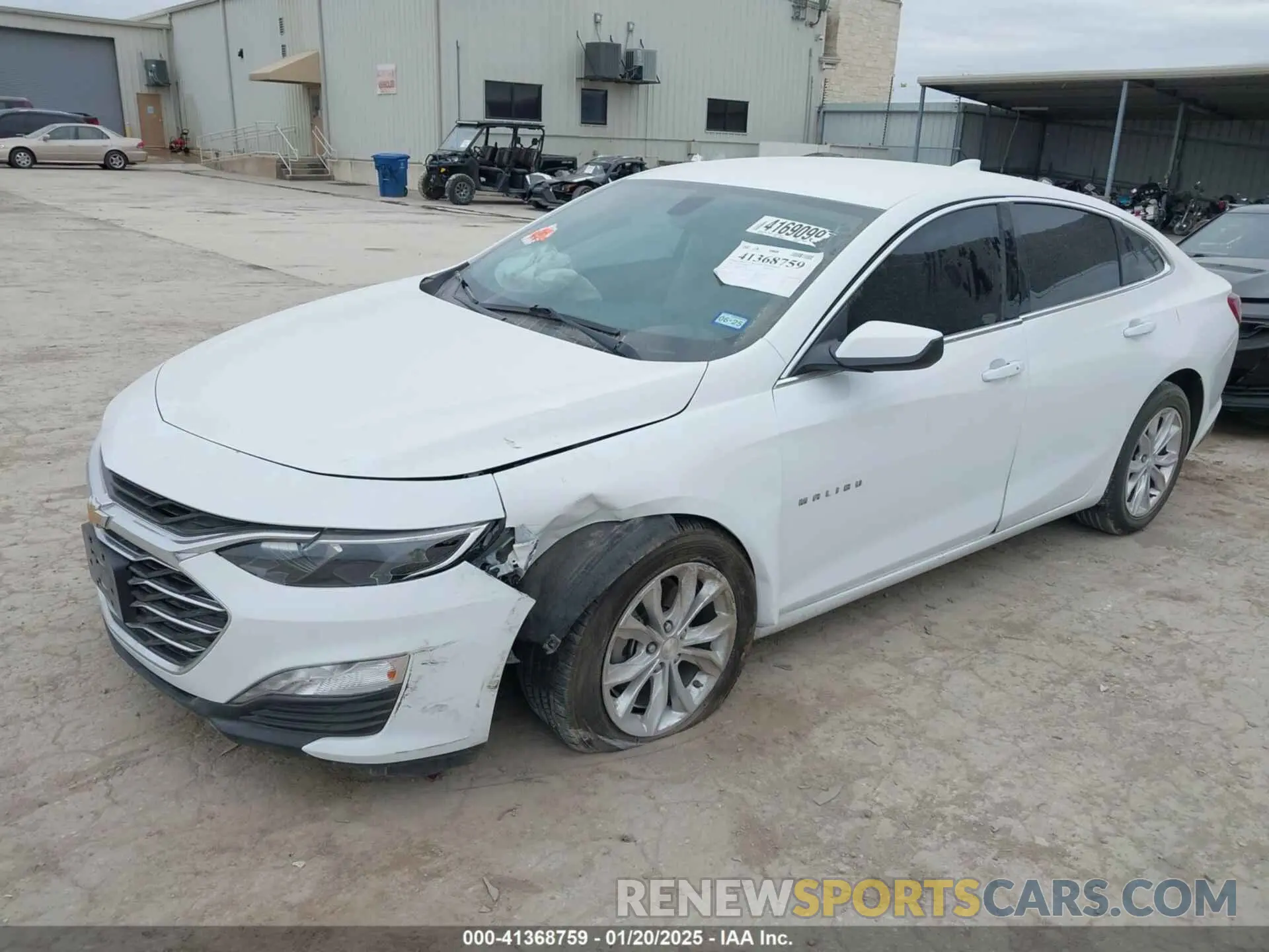 2 Photograph of a damaged car 1G1ZD5ST0LF005290 CHEVROLET MALIBU 2020