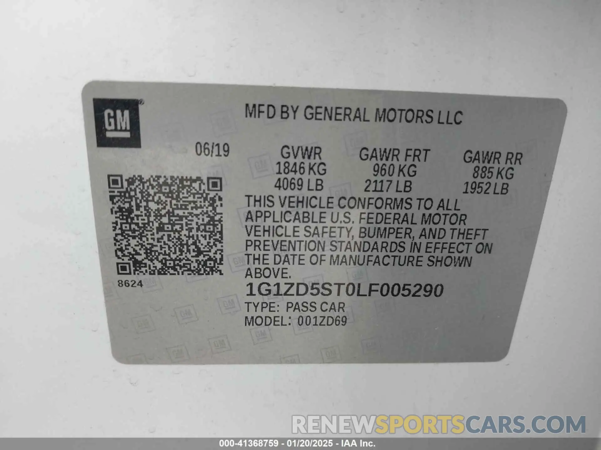 9 Photograph of a damaged car 1G1ZD5ST0LF005290 CHEVROLET MALIBU 2020