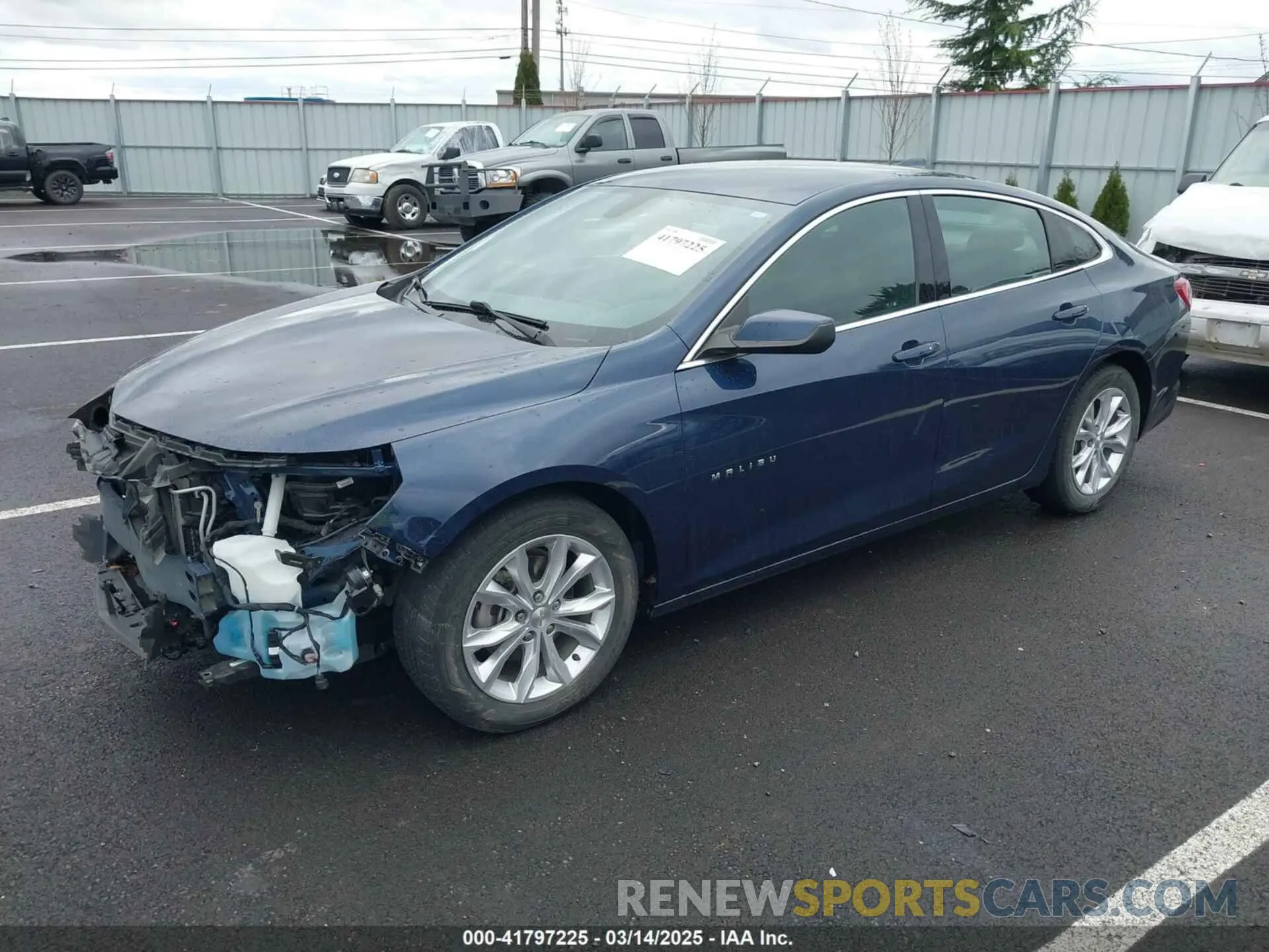 2 Photograph of a damaged car 1G1ZD5ST0LF017438 CHEVROLET MALIBU 2020
