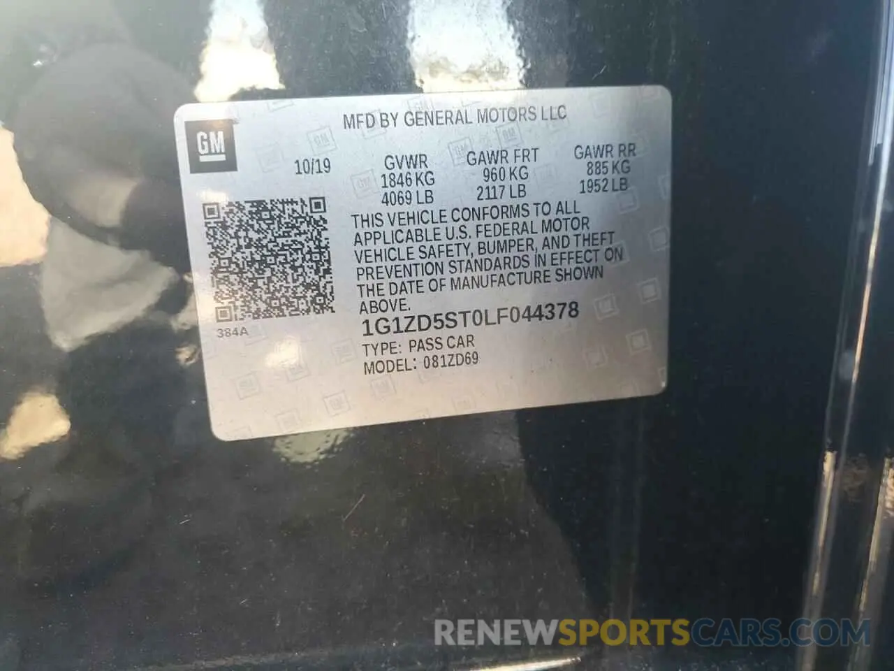 15 Photograph of a damaged car 1G1ZD5ST0LF044378 CHEVROLET MALIBU 2020