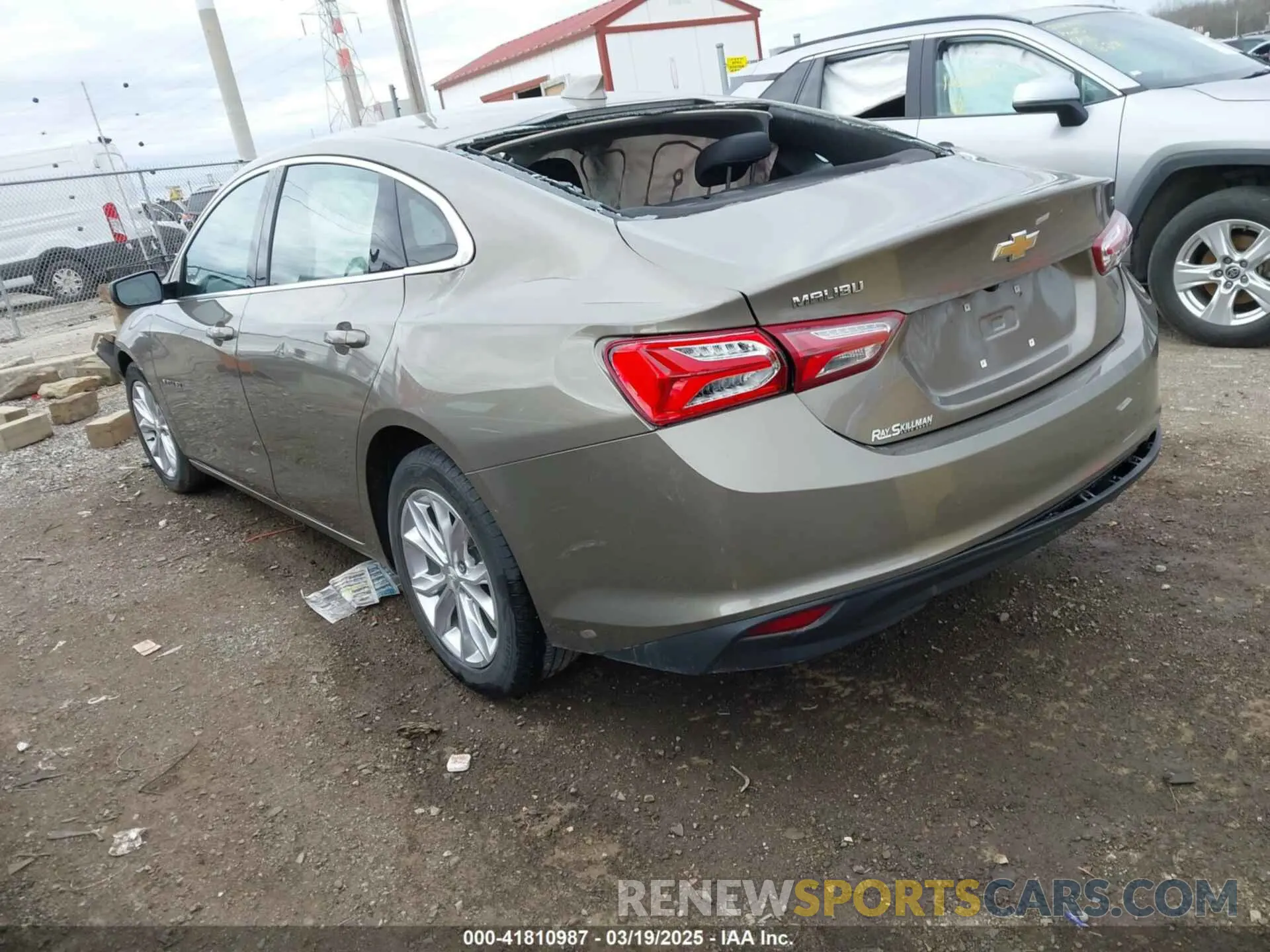 3 Photograph of a damaged car 1G1ZD5ST0LF053355 CHEVROLET MALIBU 2020
