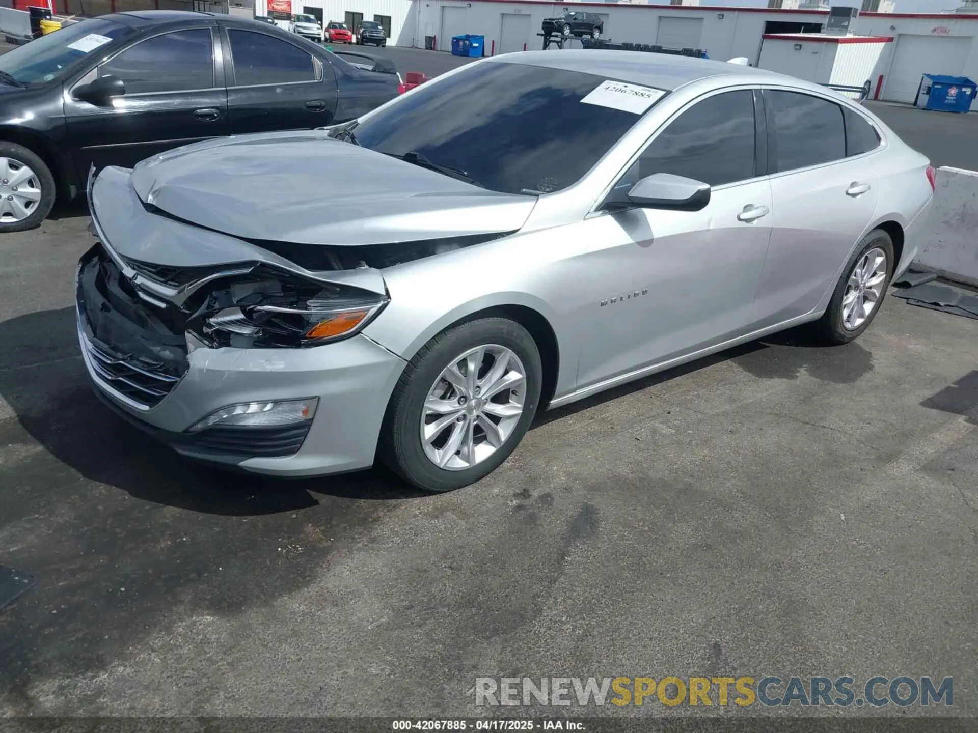 2 Photograph of a damaged car 1G1ZD5ST0LF061813 CHEVROLET MALIBU 2020