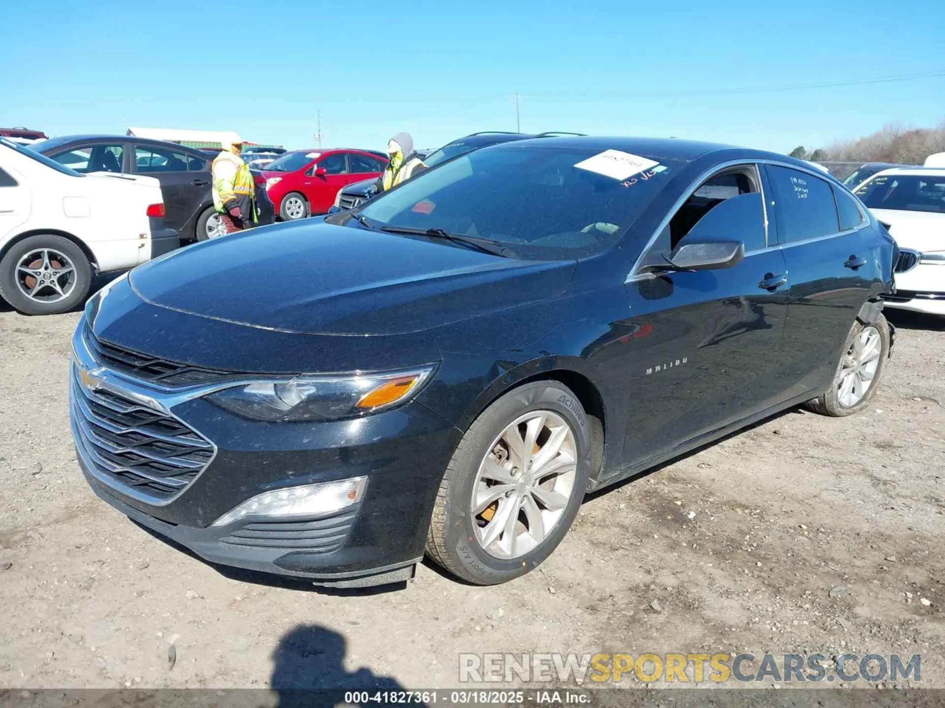 2 Photograph of a damaged car 1G1ZD5ST0LF075372 CHEVROLET MALIBU 2020