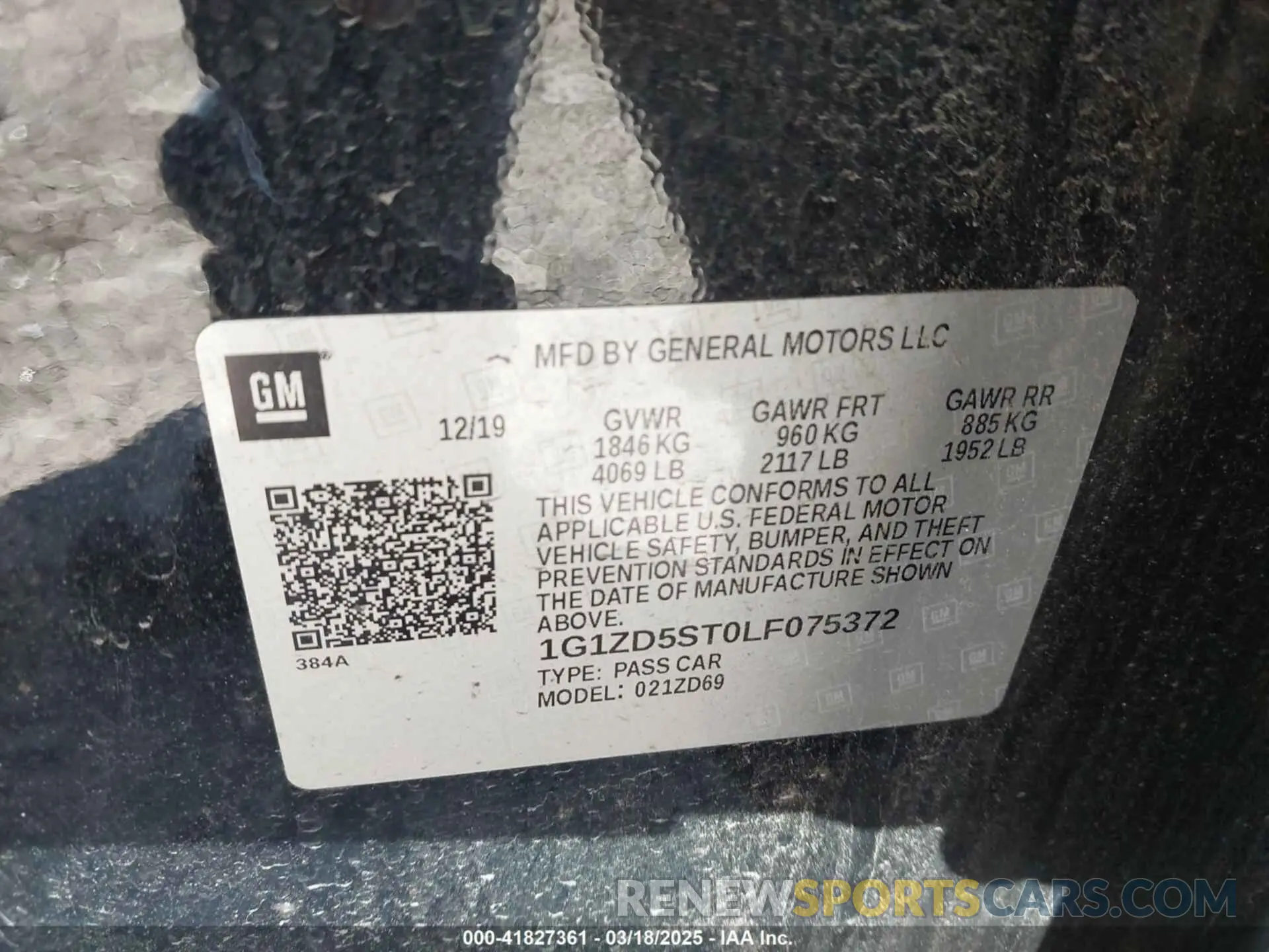 9 Photograph of a damaged car 1G1ZD5ST0LF075372 CHEVROLET MALIBU 2020